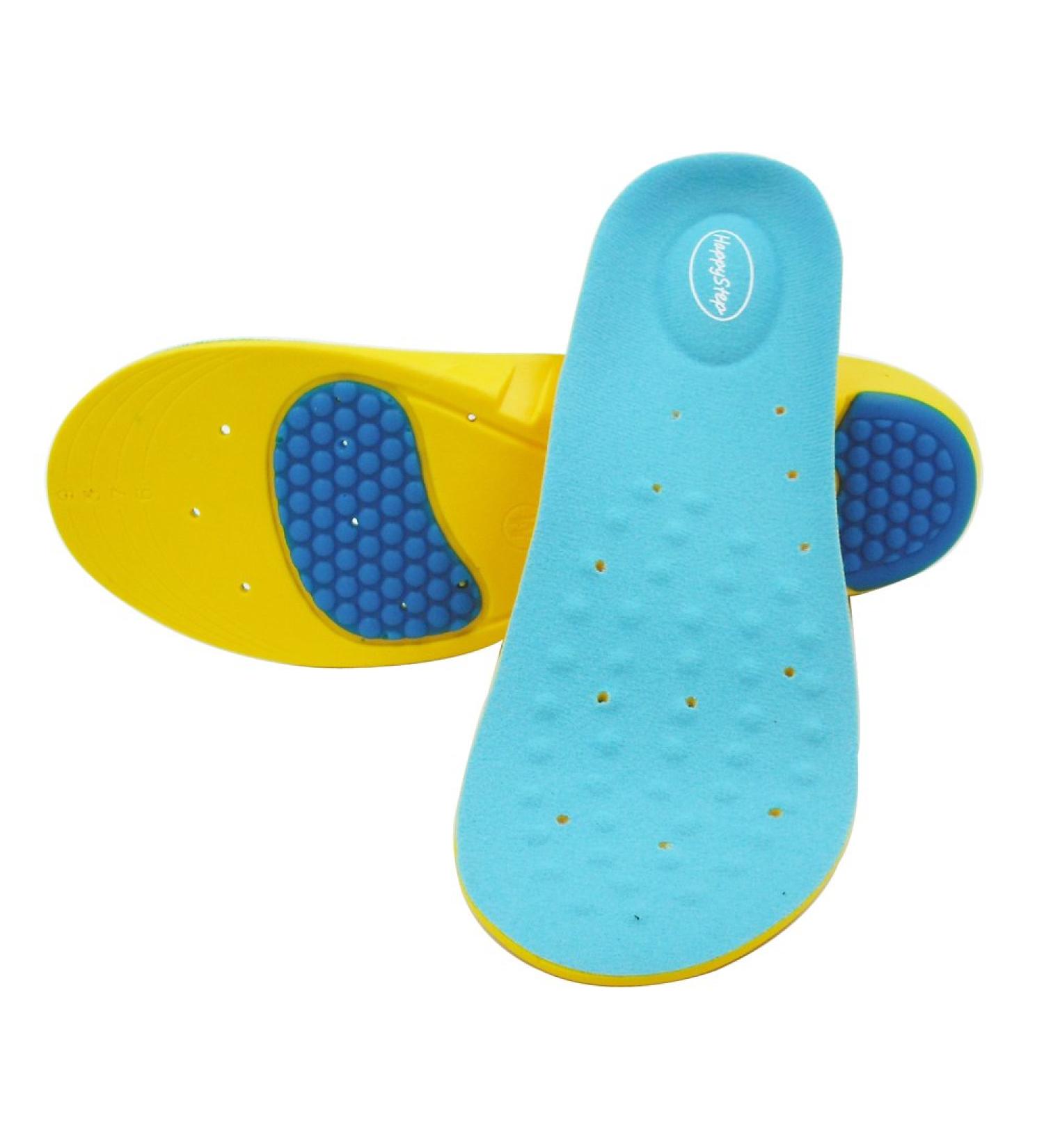 Happystep Memory Foam Sport Gel Insoles | Arch Support & Plantar Fasciitis Relief | UK Size 5-8 - Buy Online on GoSupps.com