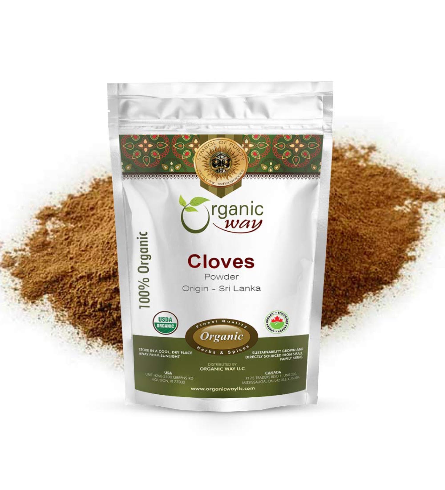 Organic Cloves Powder - Aromatic Spice from Sri Lanka | 1LB (16oz) | USDA Certified, Vegan & Gluten-Free - Buy Online on GoSupps.com