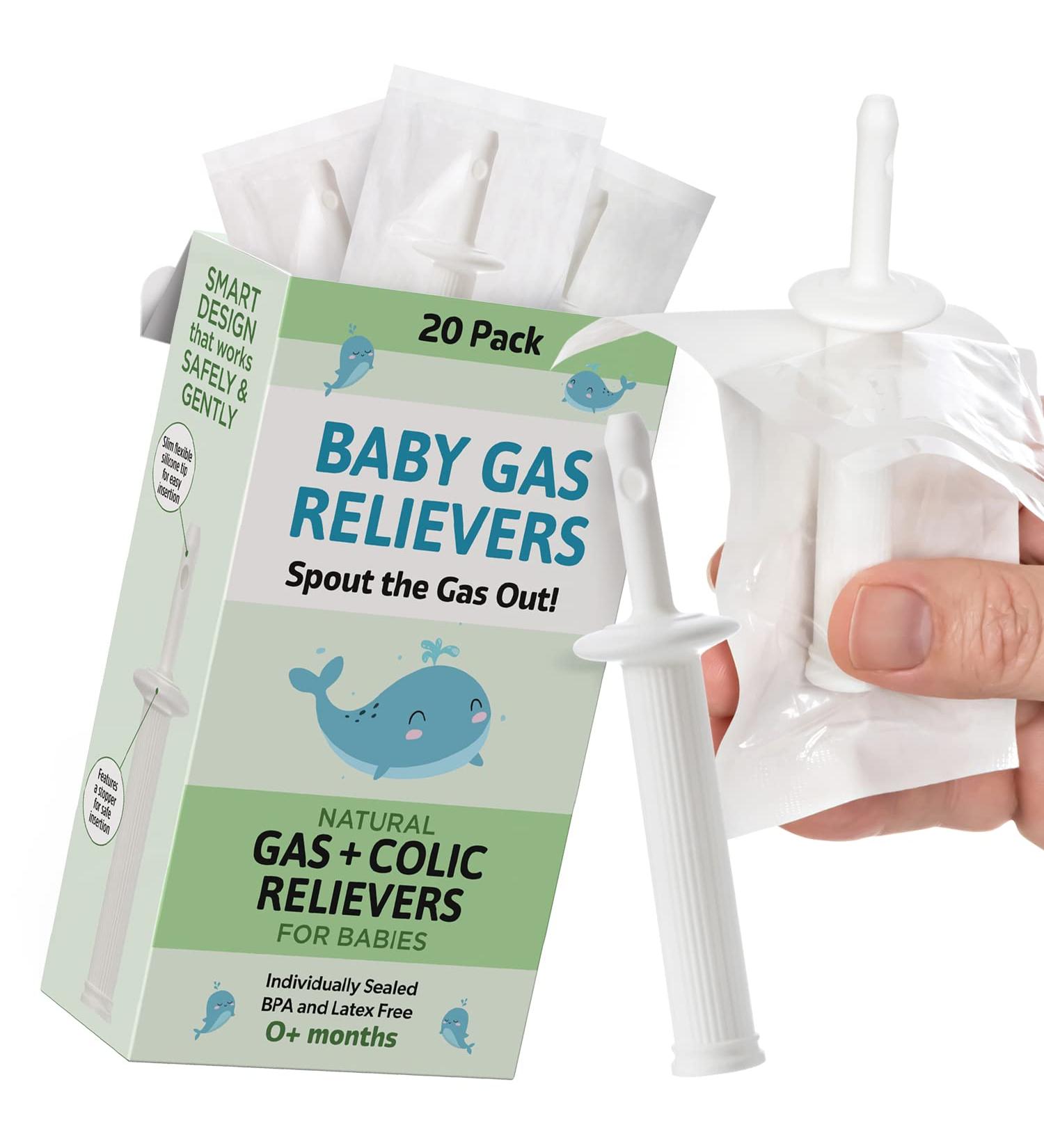 20-Pack All-Natural Gas & Colic Relievers for Gassy Babies - Individually Wrapped & Safe for Newborns - BPA & Latex-Free Formula for Colic, Constipation & Gas Relief - Buy Online on GoSupps.com