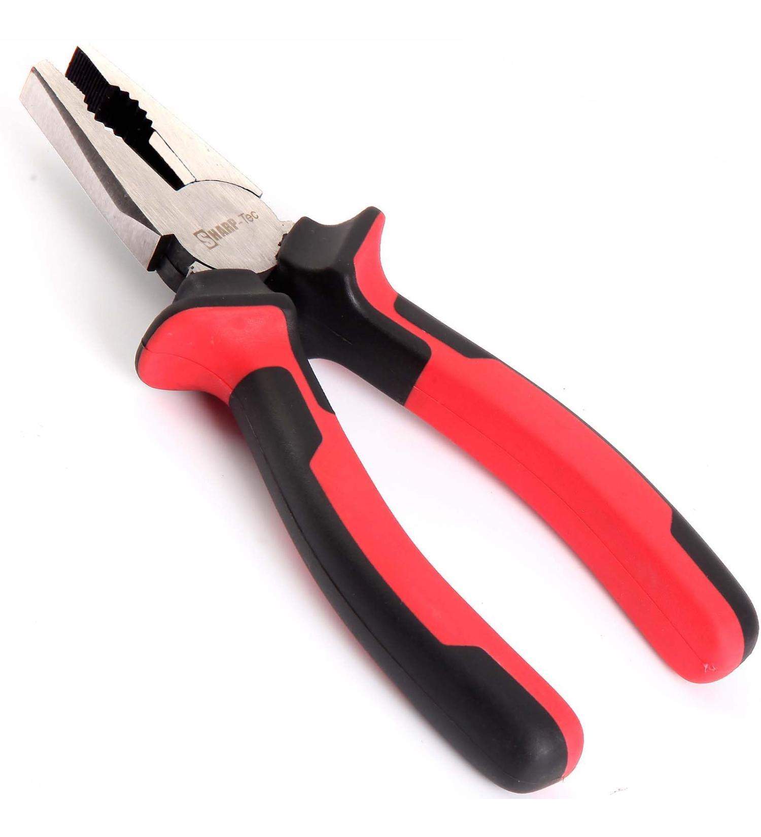 Sharp-tec Combination Pliers 200mm Multifunction Pliers with Wire Cutting/Crimping/Wire Twisting/Pulling and Nails Removing 8-inch Professional Combination Wire Pliers Combination Plier 200MM - Buy Online on GoSupps.com