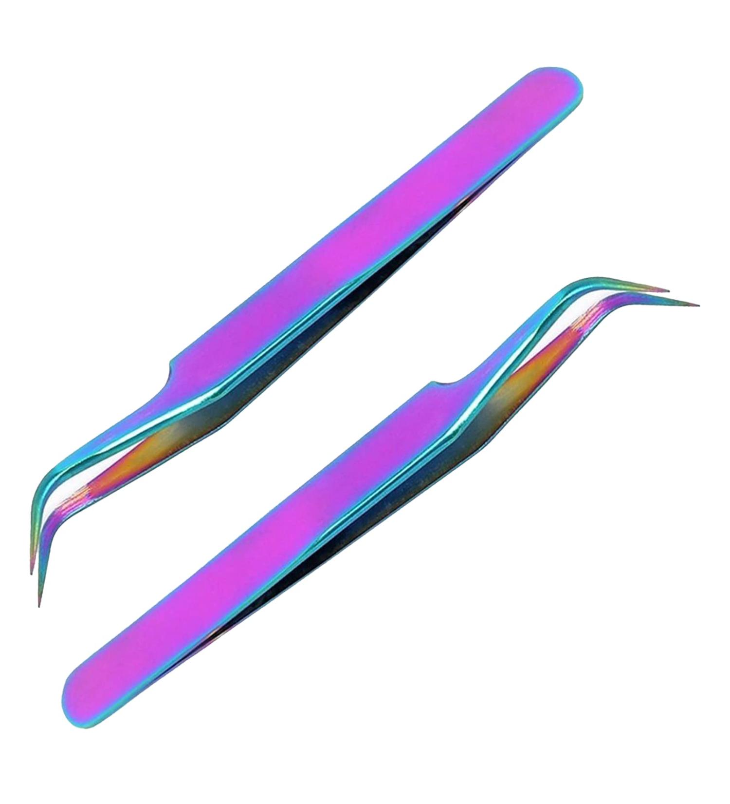 Lash Eyelash Extension Tweezers - Japanese Steel Curved Precision Tools for Professional False Lash Application - 1Pcs - Buy Online on GoSupps.com