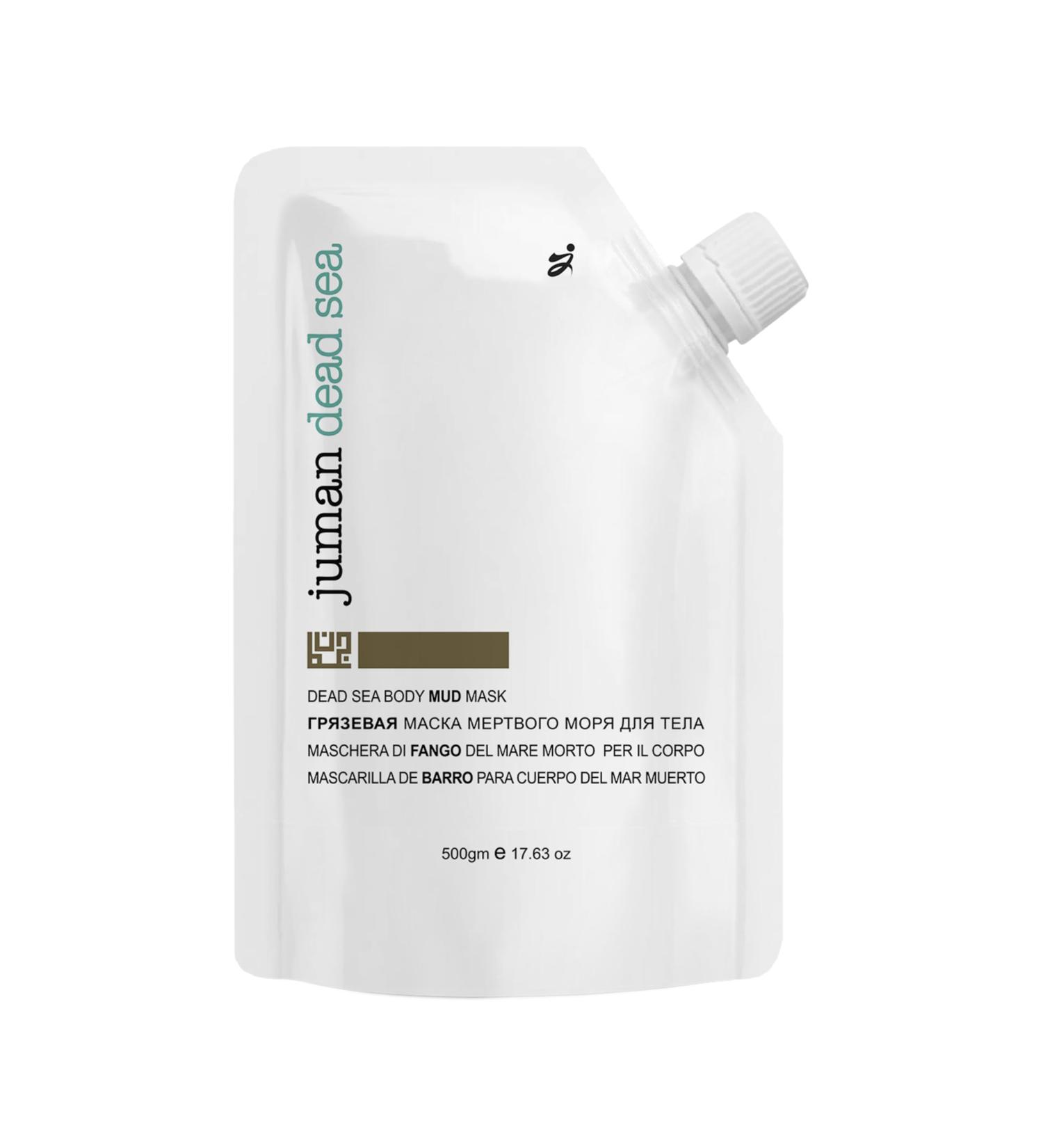 JUMAN Dead Sea Minerals Mud Mask for Face & Body | Treats Acne, Reduces Stretch Marks & Moists Dry Skin | Enriched with Natural Flower Extracts & Vitamin E | Free from SLS & Parabens | Vegan | 500g Body Mud Signature Pack o  - Buy Online on GoSupps.com