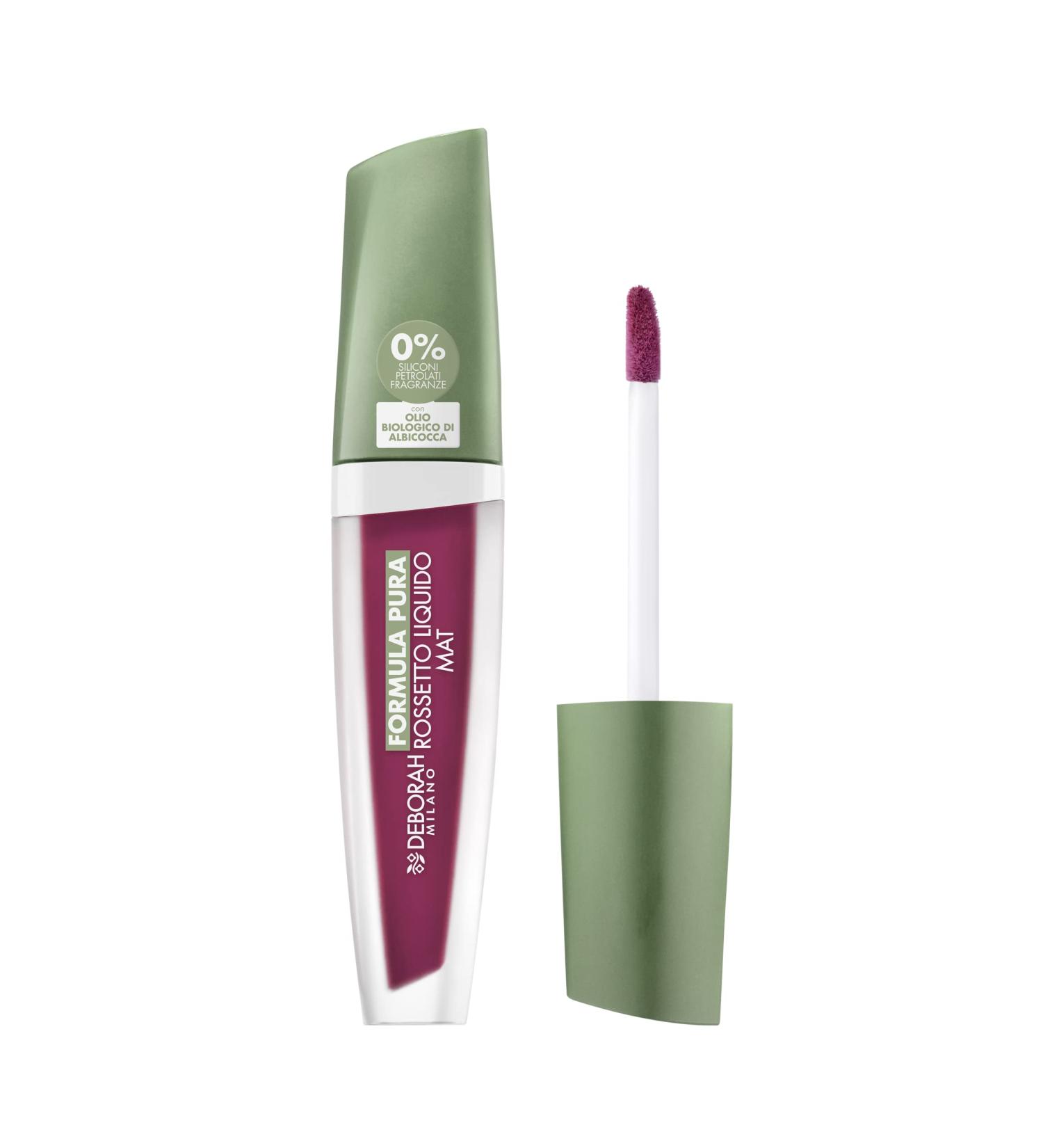 Deborah Milano Liquid Lipstick N.09 Purple - Nourishing Matte Lip Color Long-Lasting & Voluminous 4.5g - Buy Online on GoSupps.com
