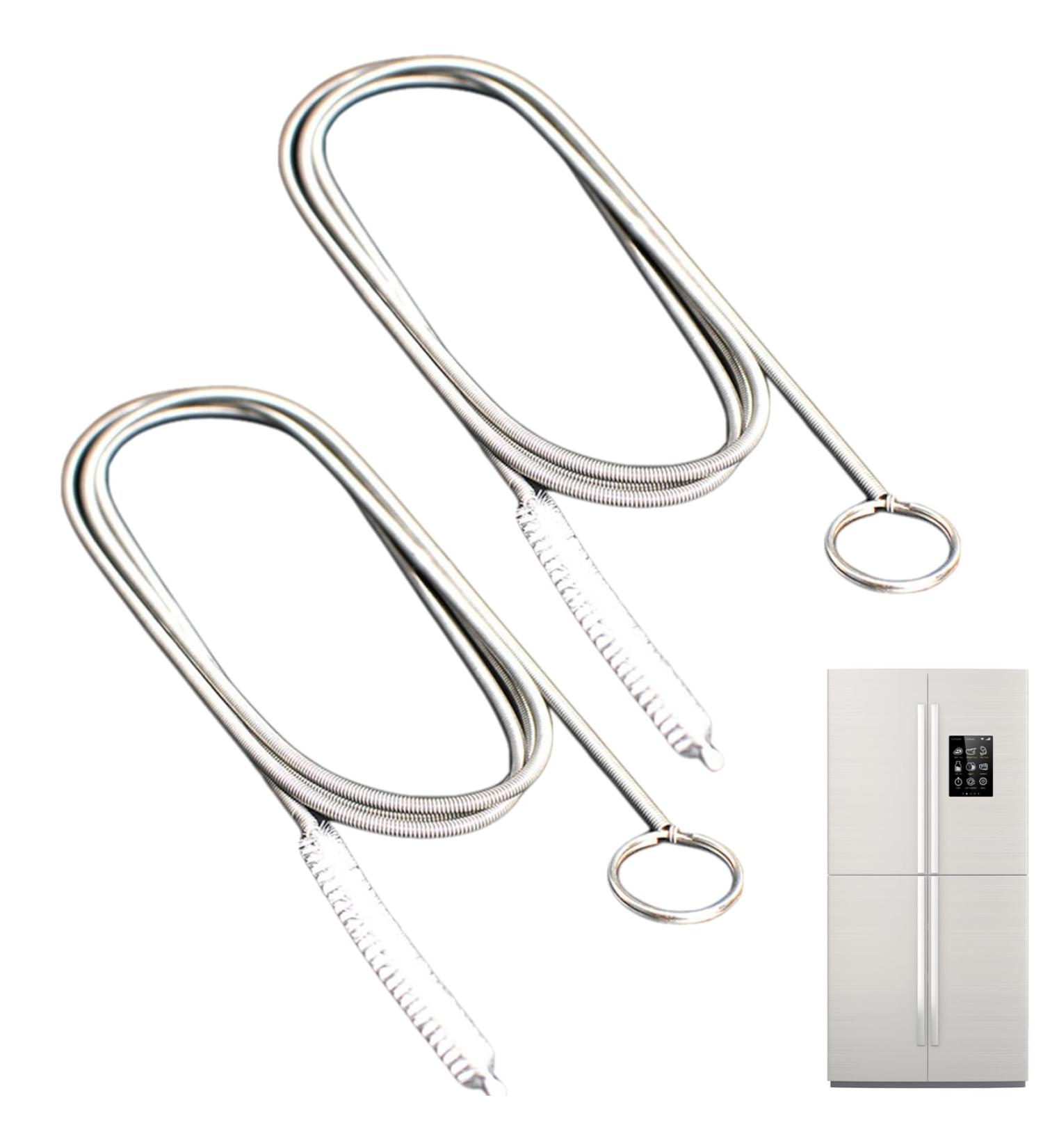 Drain Brush 2Pcs 59 Inch Flexible Drain Cleaning Brush Steel Long Pipe Cleaners Multi-Purpose Steel Pipe Cleaners for Cleaning Car Drain Fridge Drain & More - Buy Online on GoSupps.com