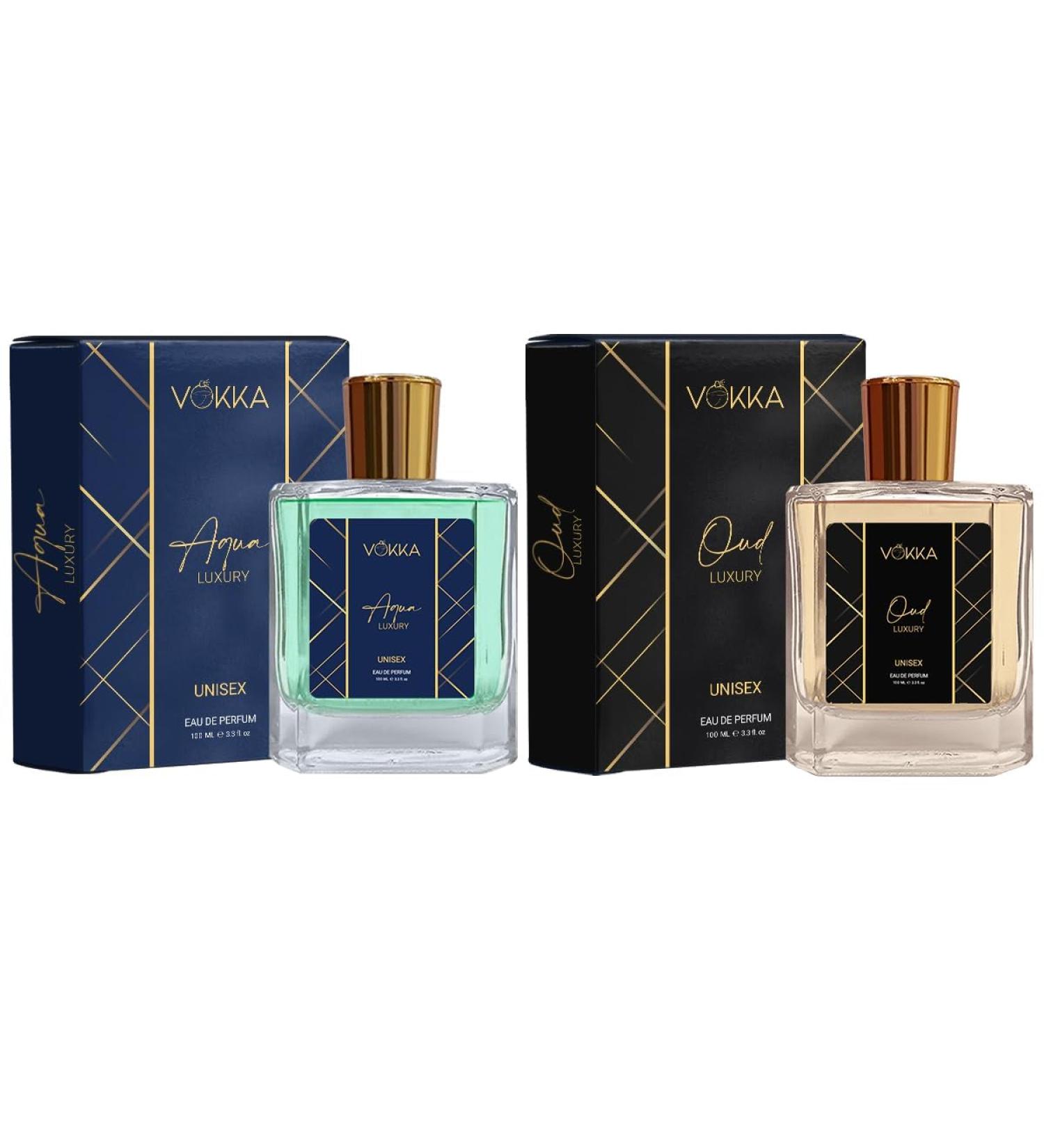 AARVVINTAFor Aqua 200 ml | Pack of 2 x 100ml Unisex Luxury Long Lasting Woody Aquatic Perfume Gift Set For Men And Women Scent Eau De Parfum EDP Fragrance for Notes: Musky - Buy Online on GoSupps.com