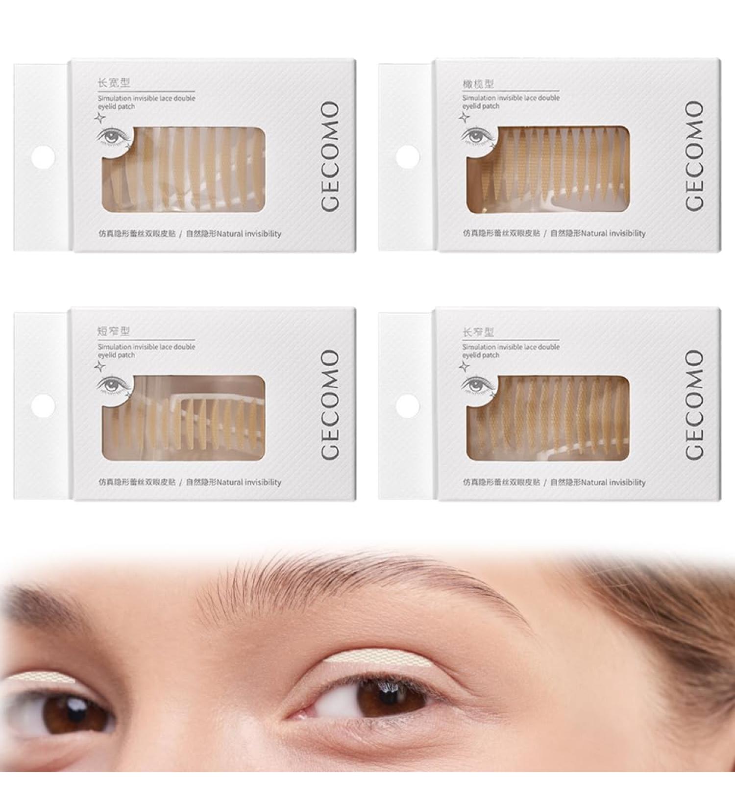 ShaMyiuCnz 360 Pieces Double Eyelid Lift Strips Breathable Double Eyelid Tape Stickers Eyelid Lift Strips Clear for Eyes & Droopy & Uneven & Mono-eyelids Instant Eye Lift - Buy Online on GoSupps.com