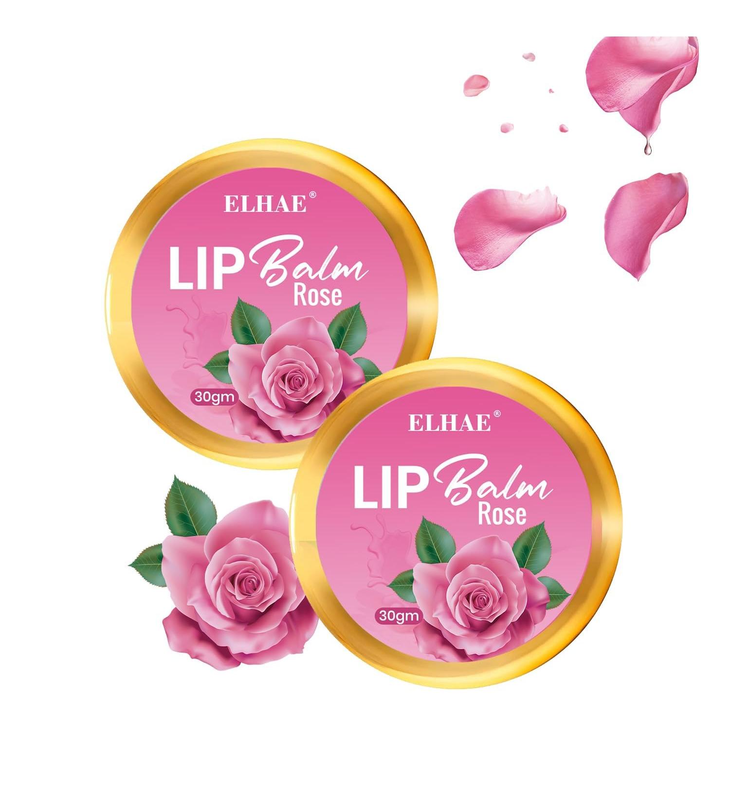 Moisturizing Lip Balm with Organic Oils Made With Desi Ghee| Glossy Sheen - Rose Flavor | Rich Buttery Texture for Ultimate Hydration & Protection | All-Natural Ingredients - 30g - Buy Online on GoSupps.com