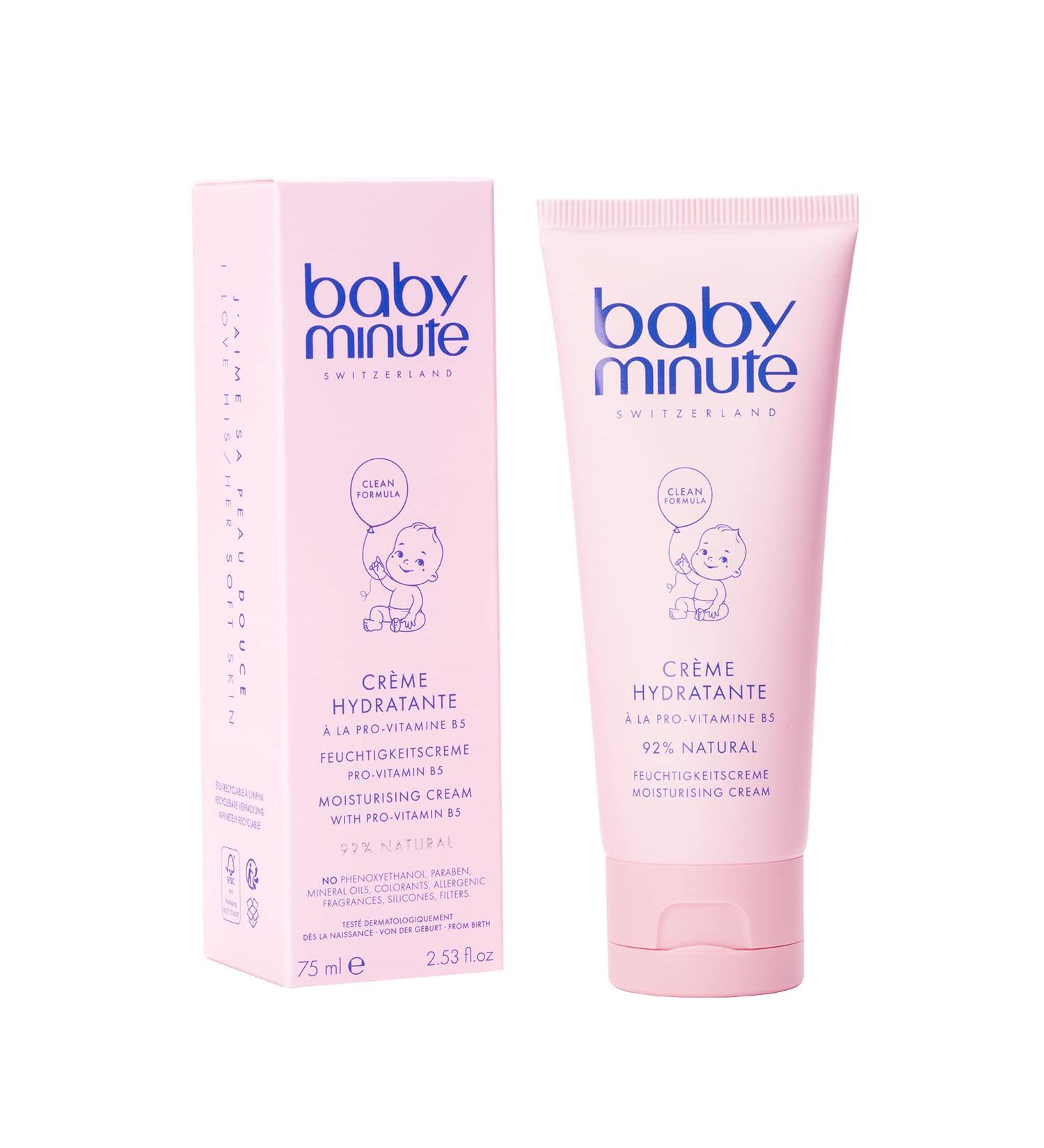 BABY MINUTE MOISTURIZING CREAM Hydrates Nourishes Soothes Protects Baby - 75 ml - Buy Online on GoSupps.com