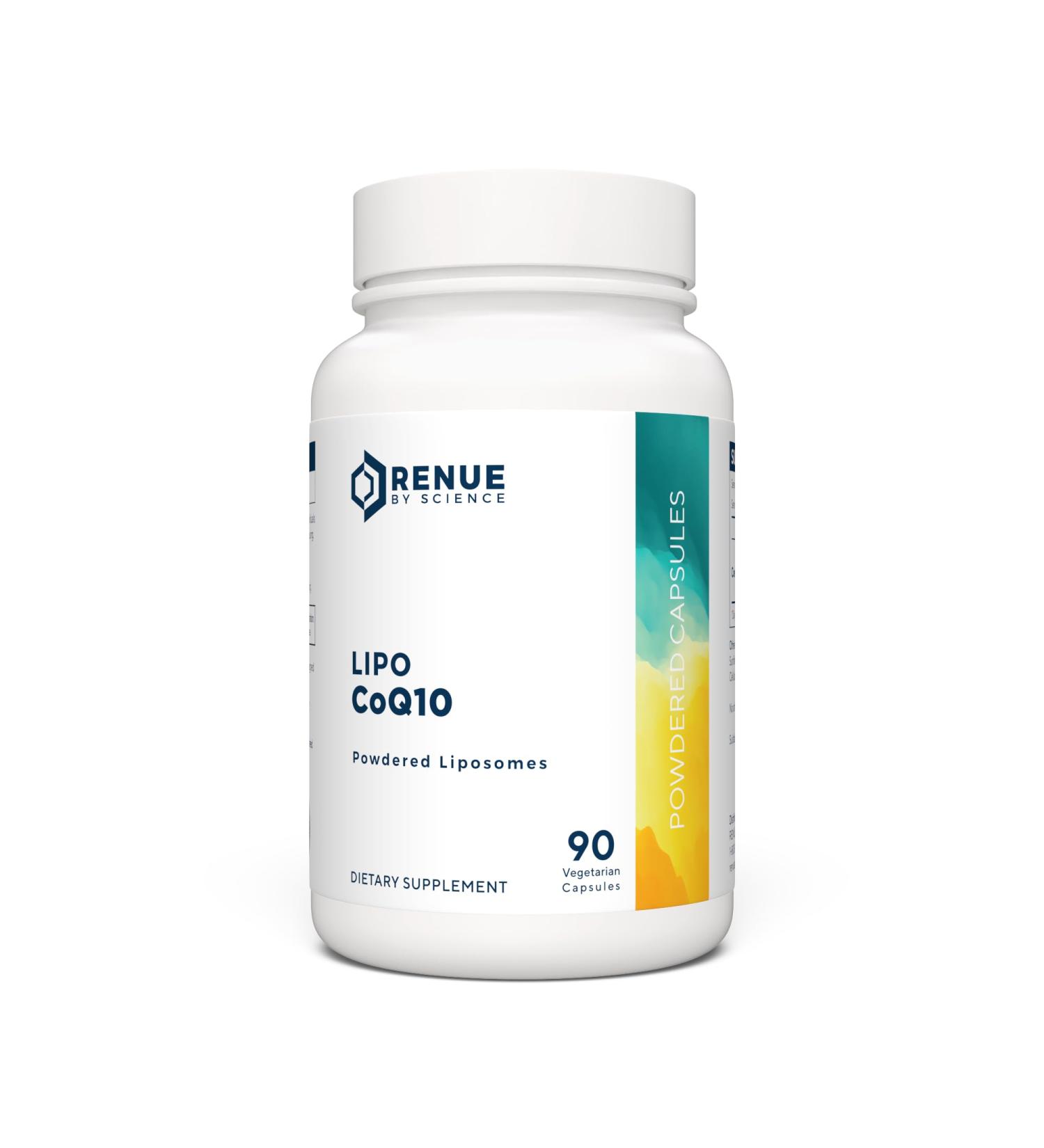 Renue By Science Liposomal CoQ10 200mg - Bioavailable Ubiquinol for Energy & Heart Health - 90 Caps 90 Day Supply - Antioxidants for Longevity - Buy Online on GoSupps.com