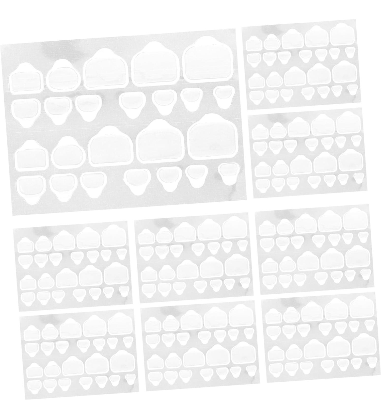 minkissy 20 Sheets False Nail Stickers With Glue Stickers For False Nails Waterproof Labels Pressure Glue Gel For False Nails Short Gummed Paper - Buy Online on GoSupps.com