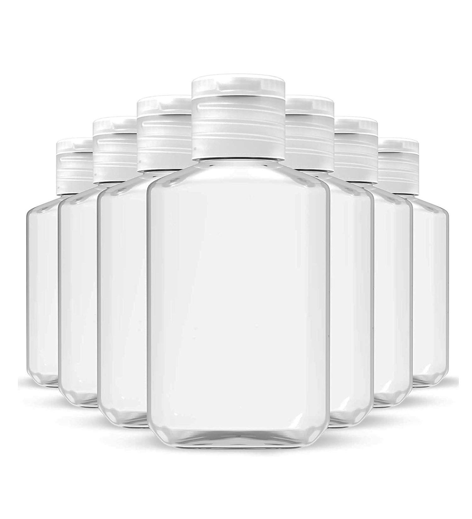 40pcs 2oz Clear Travel PET Plastic Bottles with Flip Top Caps - BPA-Free & Refillable - Buy Online on GoSupps.com