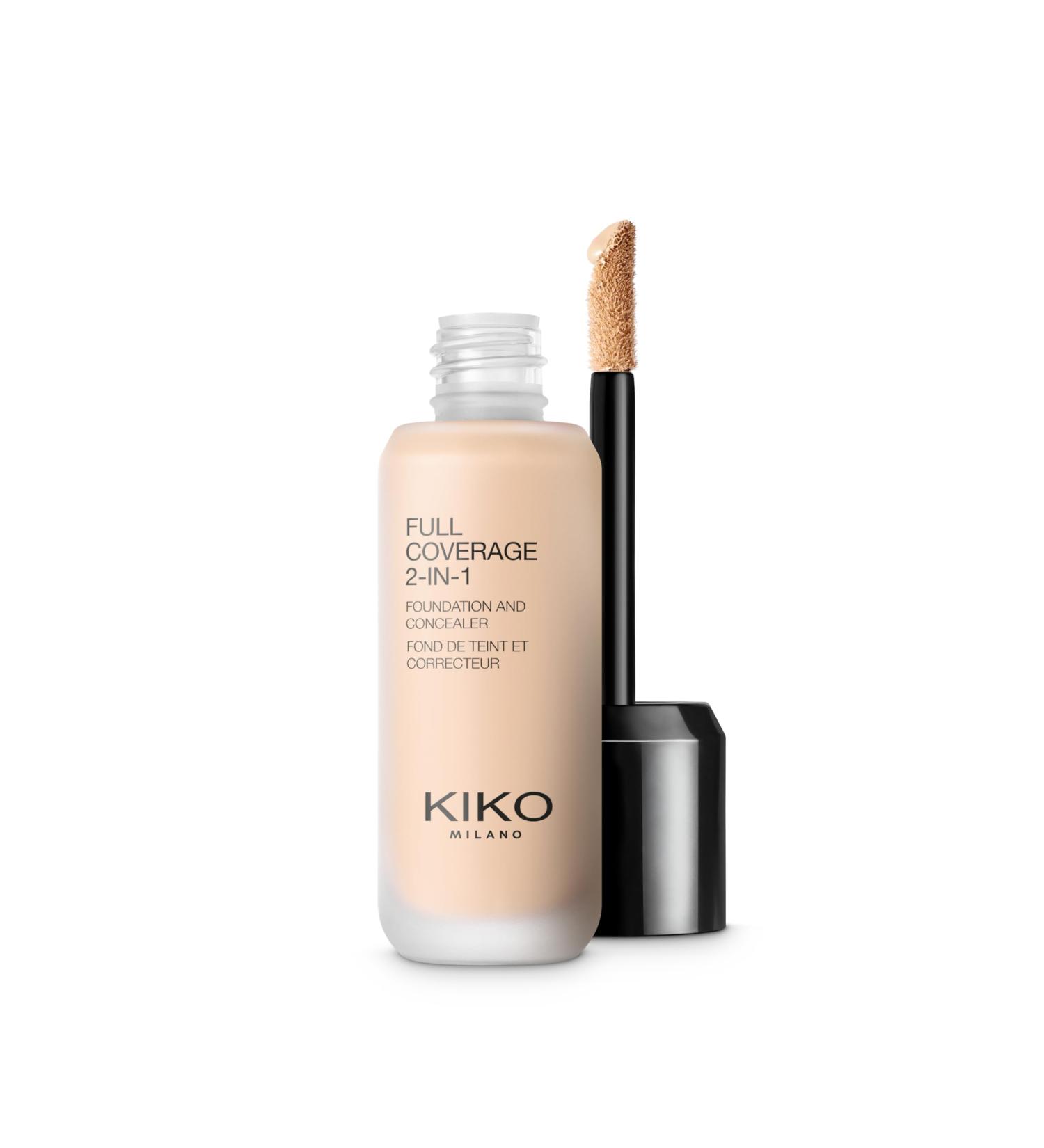 KIKO Milano Full Coverage 2-in-1 Foundation & Concealer 01 - WR 01 2-in-1 foundation with concealer high coverage WR01