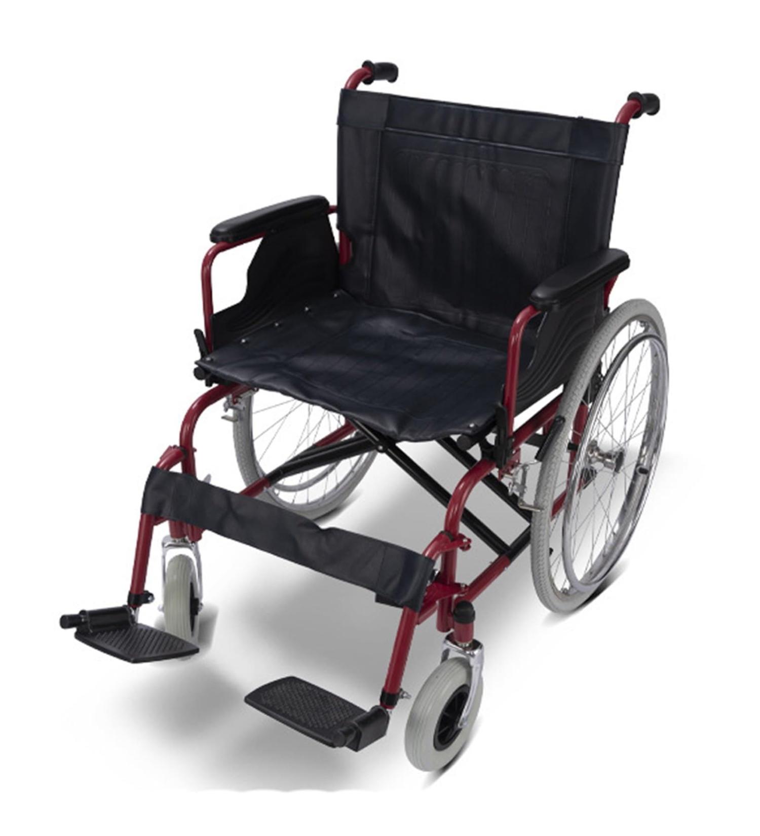 Multifunctional Manual Wheelchair Self-Propelled Portable Transportation Travel Wheelchairs Lightweight And Foldable High-Carbon Steel Frame With Storage Bag And Footrest - Buy Online on GoSupps.com