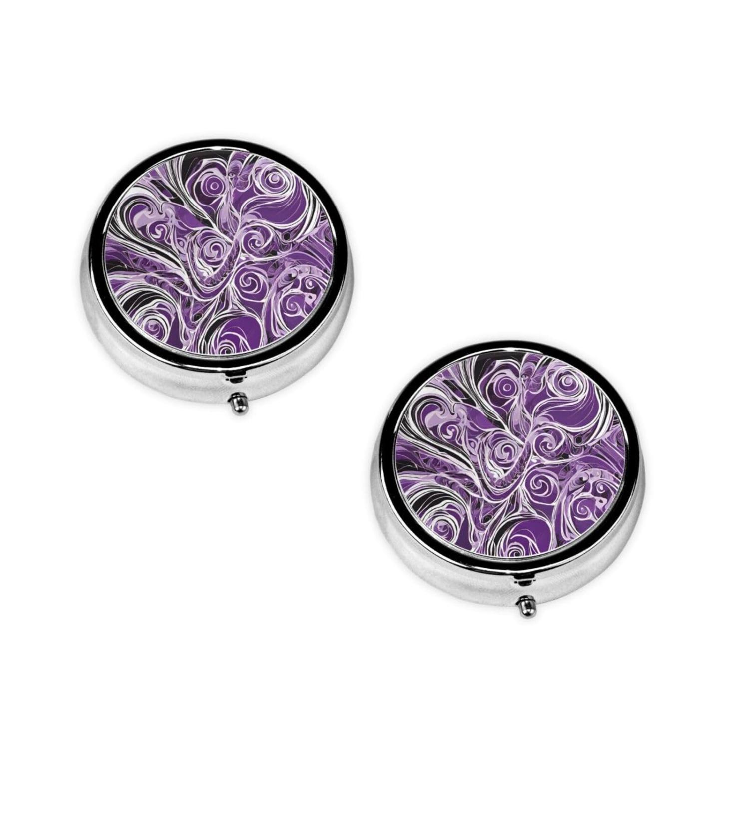 Sea Witch Inspired Round Pill Box - 3 Compartment Portable Travel Medicine Organizer - Buy Online on GoSupps.com