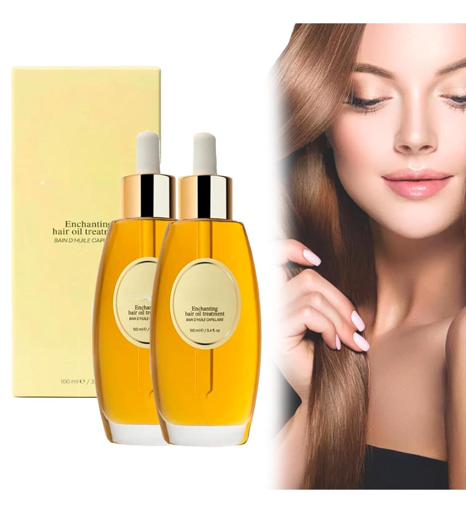 Enchanting hair oil deeply nourishes and strengthens hair natural hair oil contains evening primrose and pumpkin seeds suitable for dry and damaged hair. - Buy Online on GoSupps.com