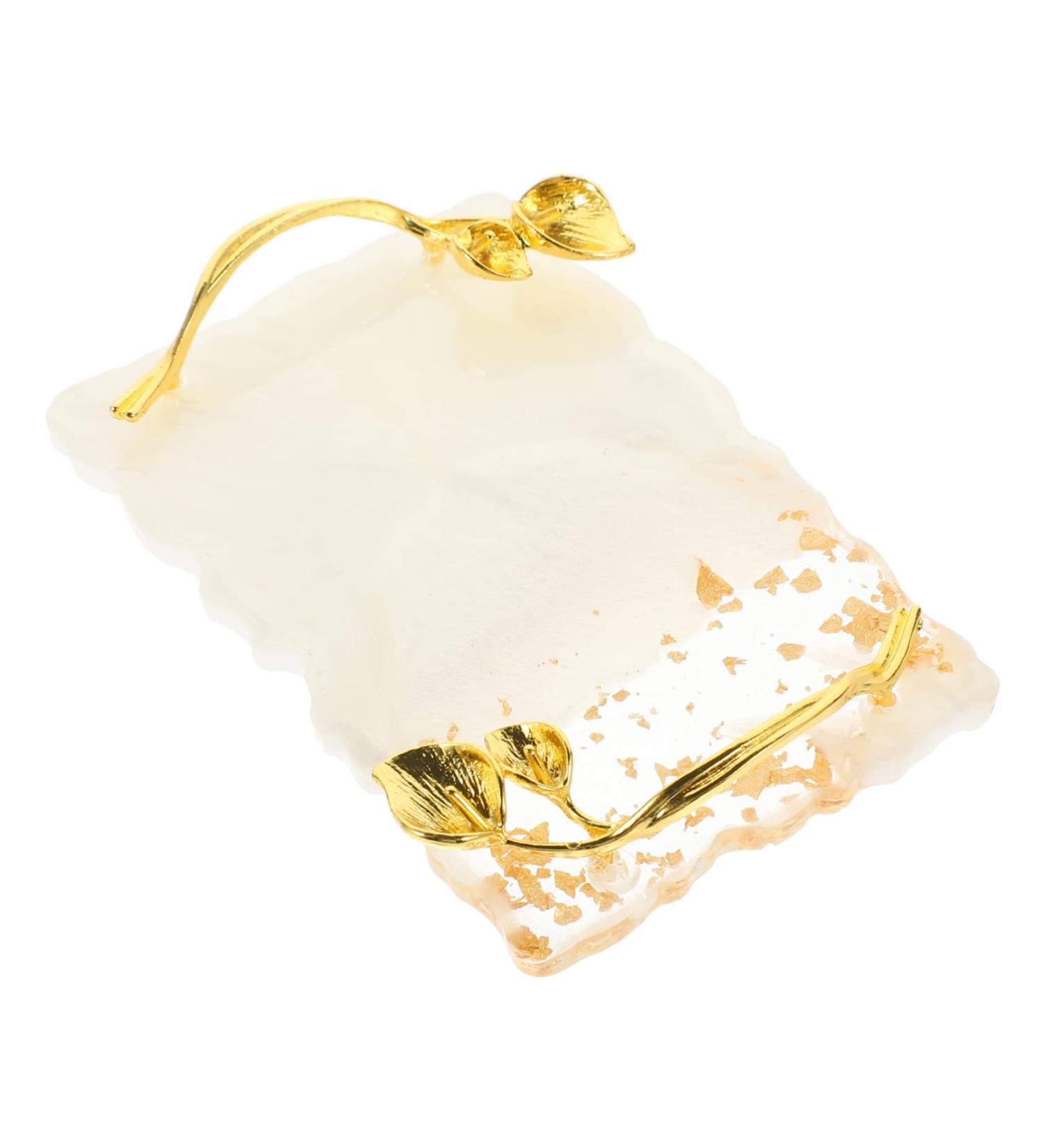 Resin Nail Art Palette - White Nail Polish Tray & Manicure Accessory for Creative Nail Design | 11.1x7.3cm - Buy Online on GoSupps.com