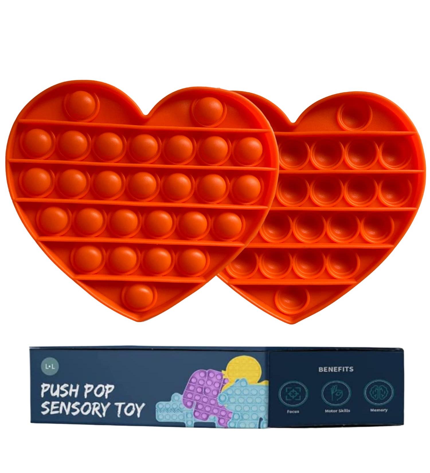 Lyft Livin Baby Teether Toy - Silicone Teething Toy for Babies | Pop Sound, Easy to Hold, No Sharp Edges | Red Heart Design | Ages 0-6 Months - Buy Online on GoSupps.com
