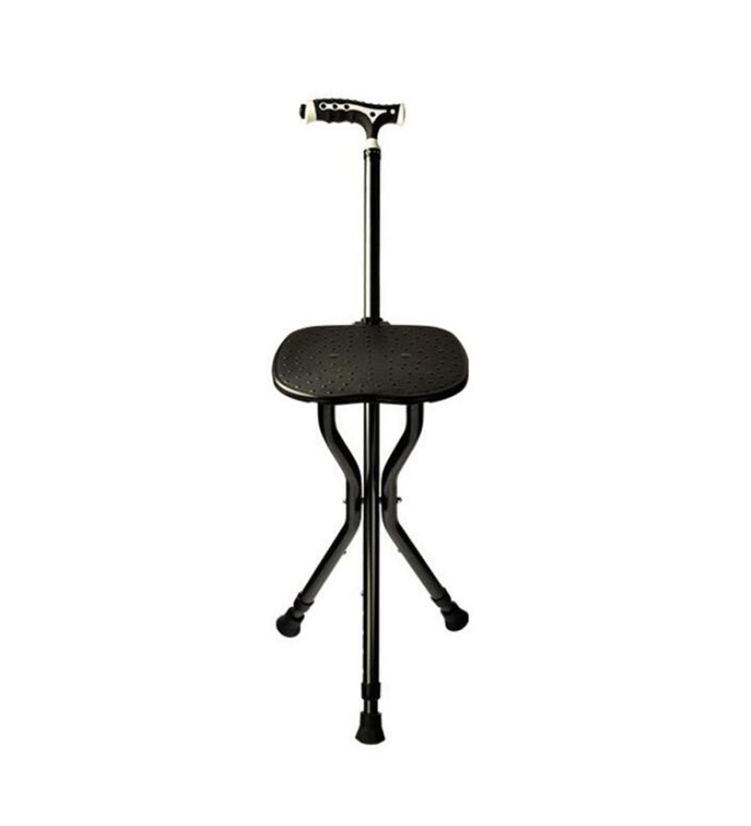 Folding Cane Chair Stool-Style Walking Stick Cane with Seat with LED Lights Collapsible Folding Stools for Adults and Seniors Travel Friendly Surprise Gift - Buy Online on GoSupps.com