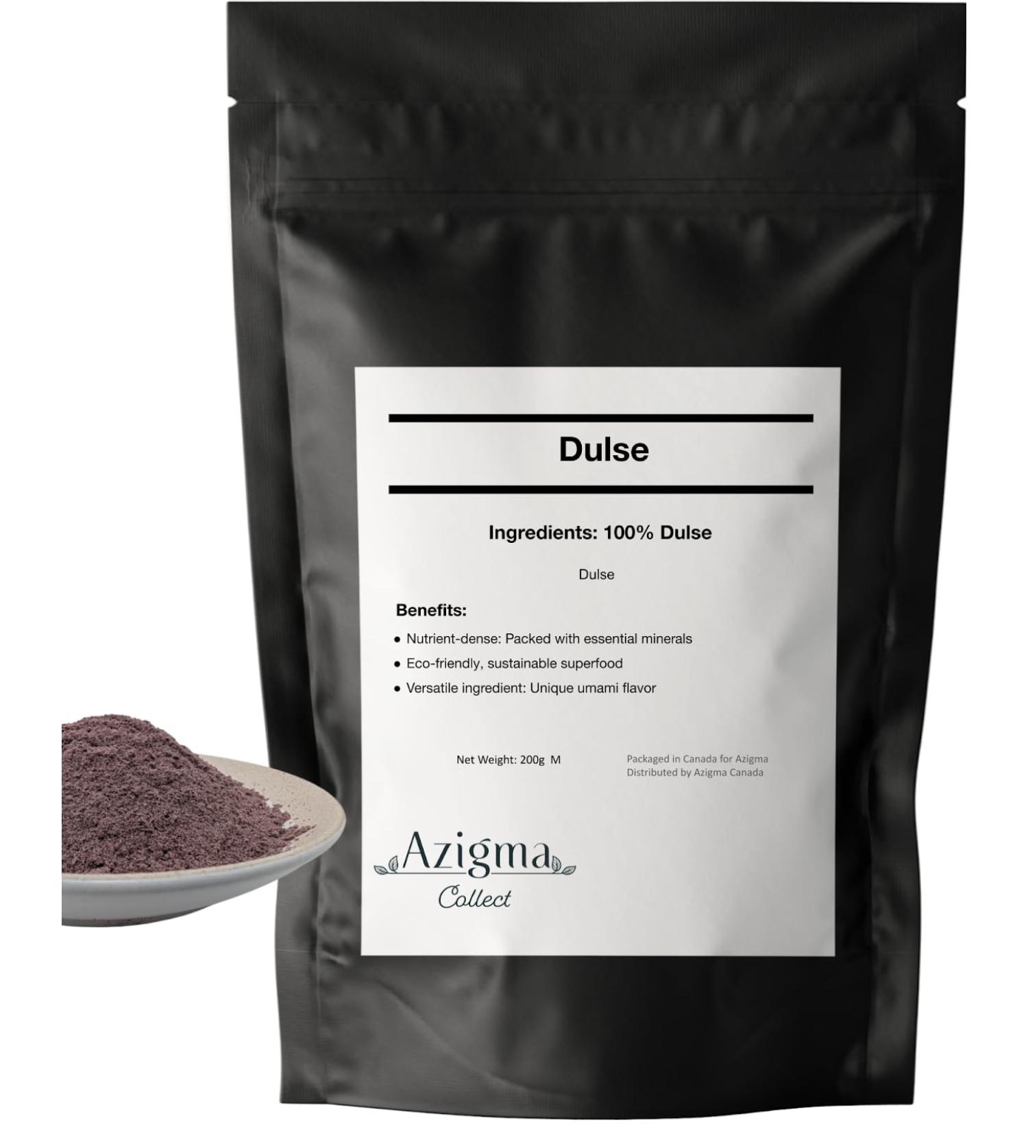 Premium Dried Dulse Powder 200g (7.1 oz) Nutrient-Rich Sea Vegetable for Culinary Use Sustainable and Eco-Friendly - Buy Online on GoSupps.com