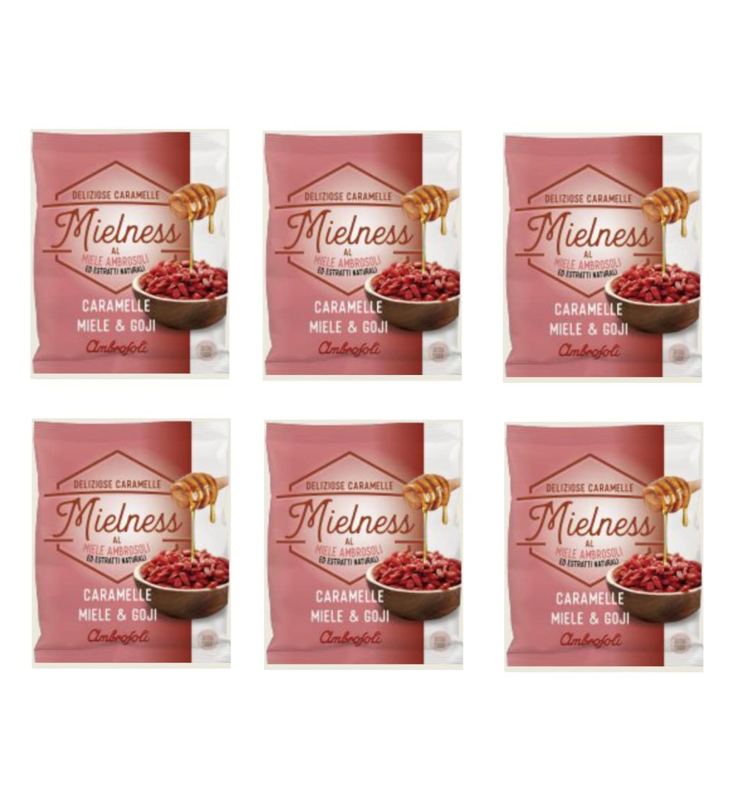 Ambrosoli Mielness Miele & Goji Set of 6 honey candies with goji berries 90 g