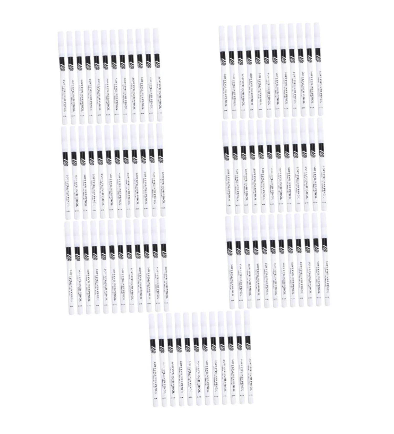 Healeved 84 Pcs Eyeliner Pencil White Marker Pen Liquid Makeup Cosmetic Pencil White Liner Stick Wooden Pole - Buy Online on GoSupps.com