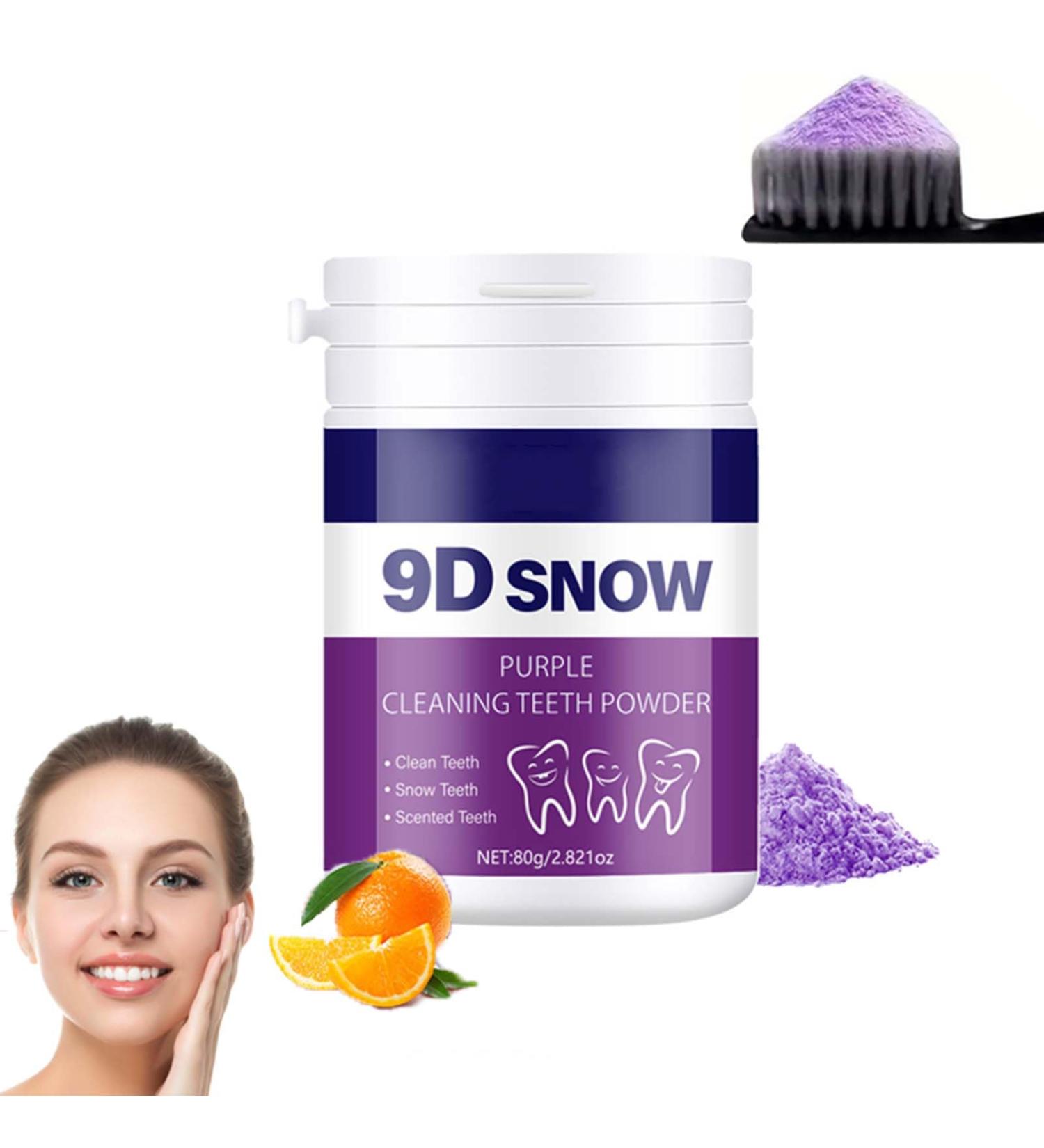 9D Purple Teeth Whitening Powder Color Corrector Tooth Cleaning Powder Strengthening Collagen Teeth & Gums Enamel-Safe Sensitive Care Stains Remover Freshen Breath Daily Oral Care 80g/Pack (1) - Buy Online on GoSupps.com