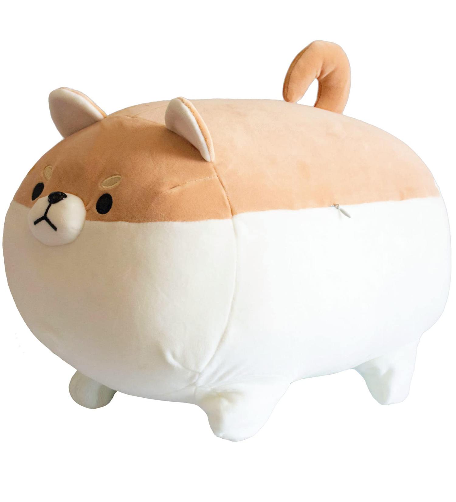 Aliangting 50cm Stuffed Animal Shiba Inu Plush Pillow - Cute Soft Corgi Dog Toy for Kids - Brown 19.7 - Buy Online on GoSupps.com