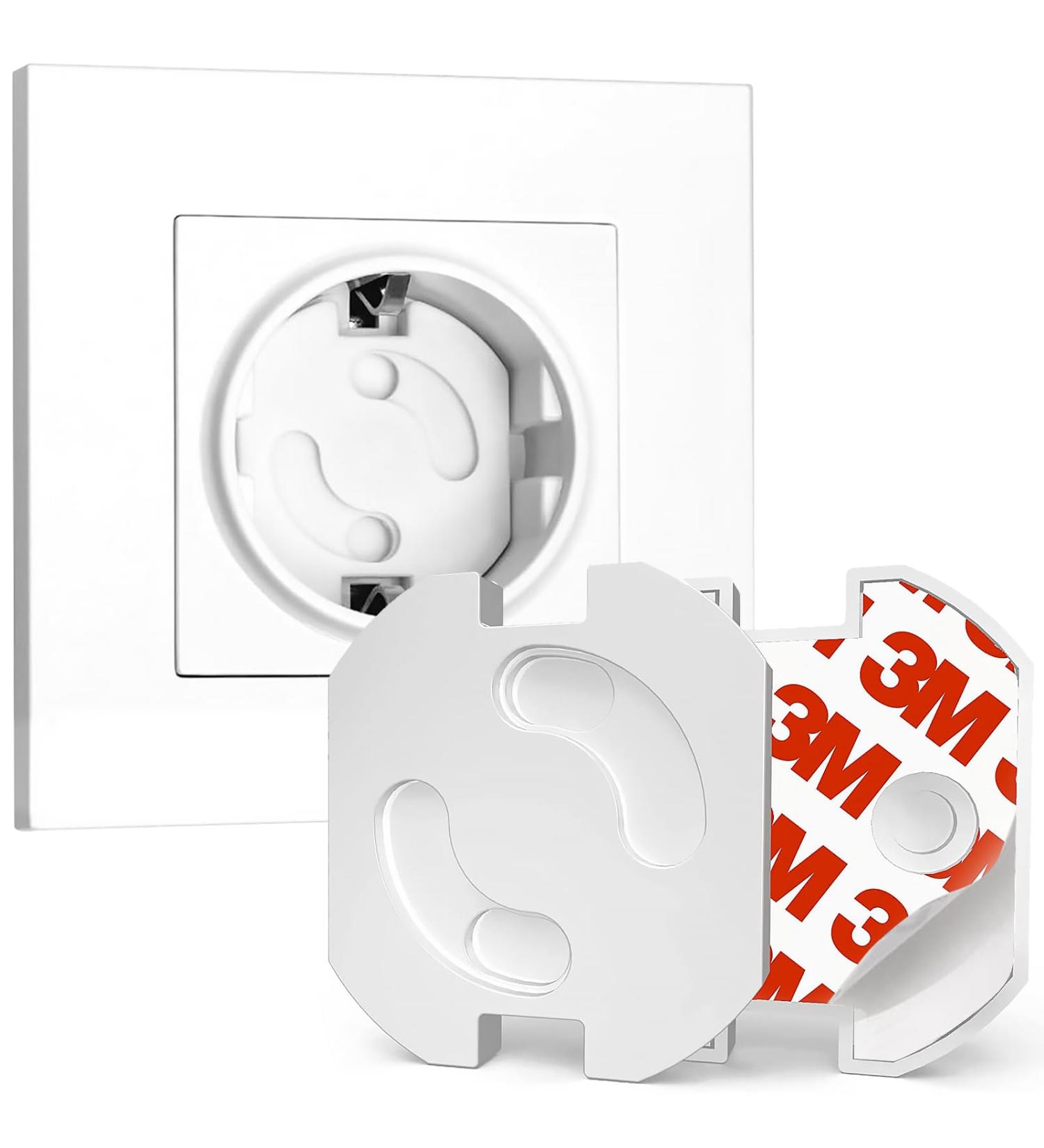 Soodyoow 20-Piece Baby Socket Protection - Child Locking Electrical Safety Covers with 3M Adhesive - Buy Online on GoSupps.com