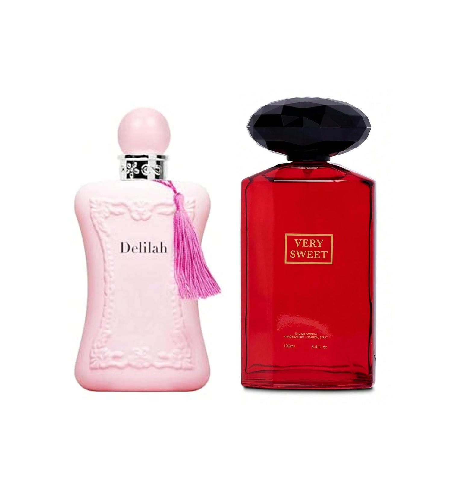 Women's Delilah&Very Sweet Perfume Set Romantic Floral Scent Eau De Parfum Spray for Women 3.4 Fl Oz Each Bottle Daily Used Fragrance - Buy Online on GoSupps.com