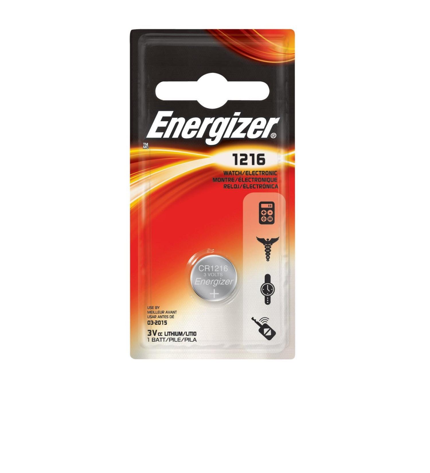 Energizer 1216 Battery - Pack of 6