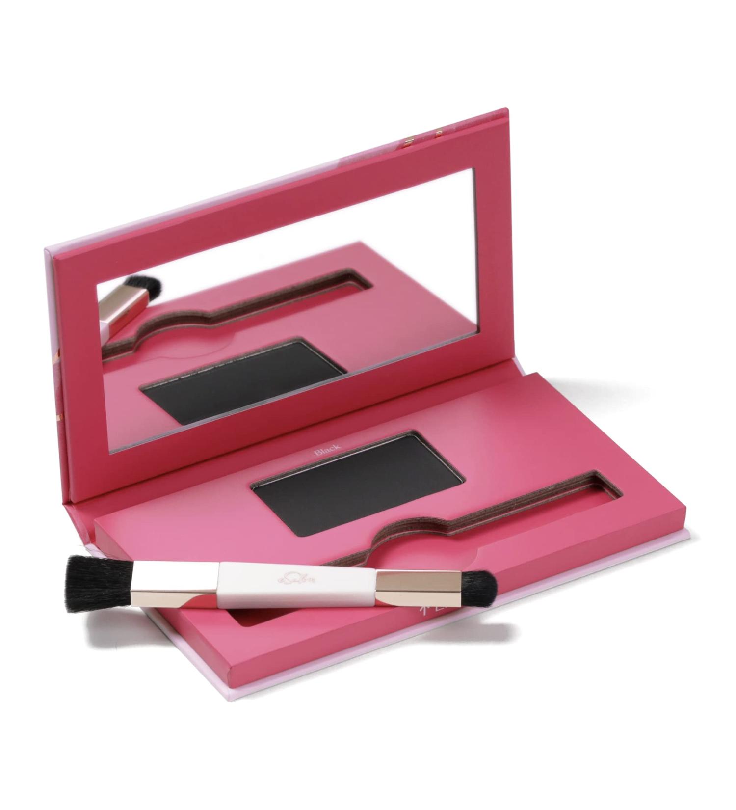 eSalon Root Touch Up & Brow Powder 5.2g - Cover Greys & Thicken Hair - Black - Buy Online on GoSupps.com