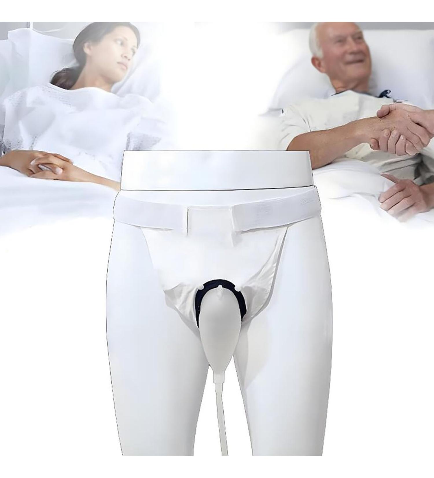 Older Male ICEMOB Male Urine Collection System Wearable Urinal Bag for Home Camping Travel Breathable Male Incontinence Devices Anti-Leakage Design Reusable - Buy Online on GoSupps.com