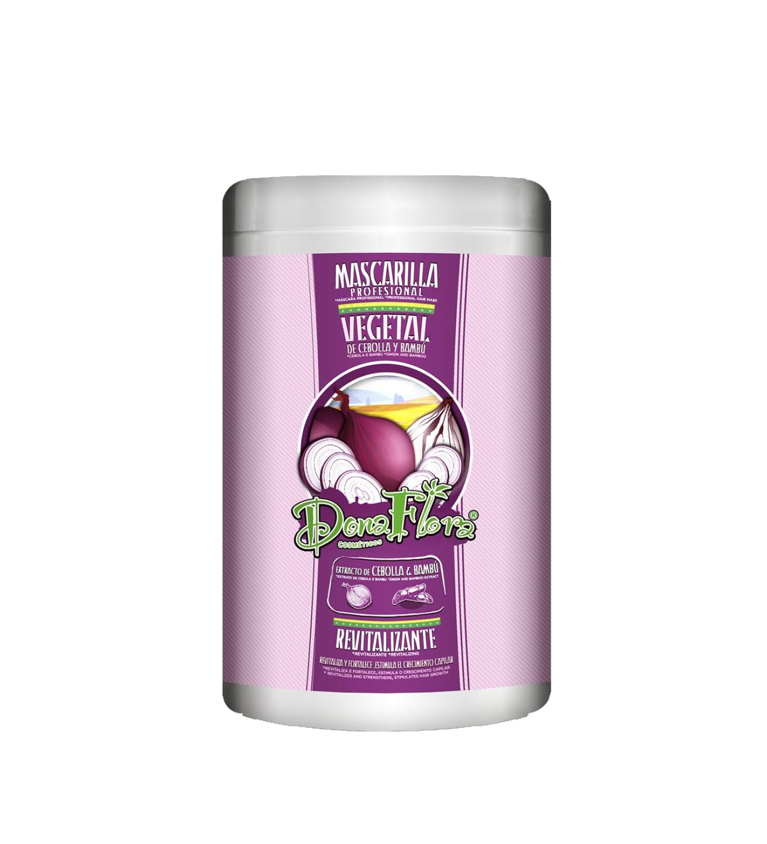 DONA FLORA - Revitalizing Hair Mask | With Onion & Bamboo | Stimulates Growth | Intense Hydration and Shine | Paraben and Sulfate Free - 1 kg