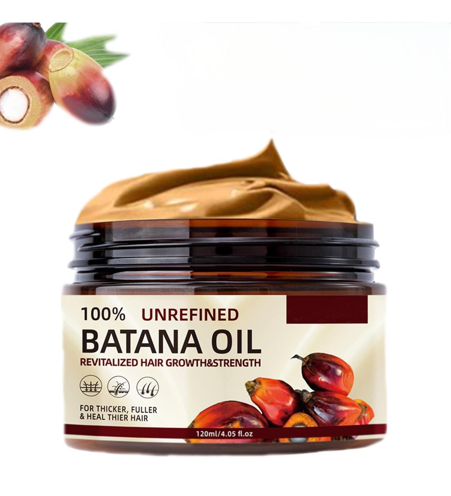 100% Pure Batana Oil for Hair Growth - Organic Raw Miracle Oil from Honduras | Repairs Damaged Hair & Restores Shine - 120g - Buy Online on GoSupps.com