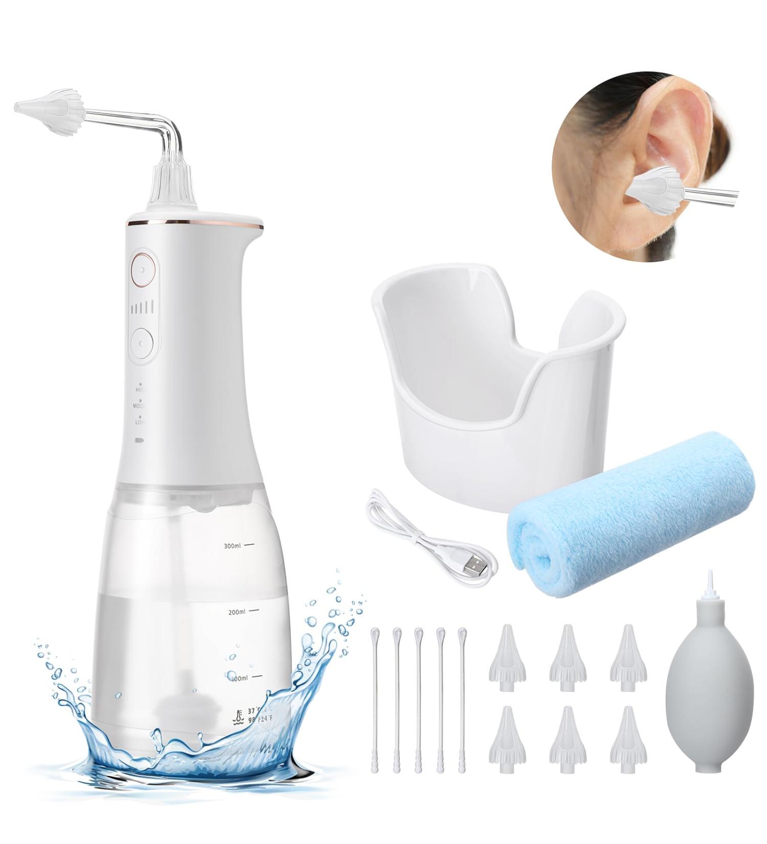 Grathia Electric Ear Wax Removal Kit - 360 Rotatable, 3 Pressure Modes - Effective for Adults and Kids - Buy Online on GoSupps.com