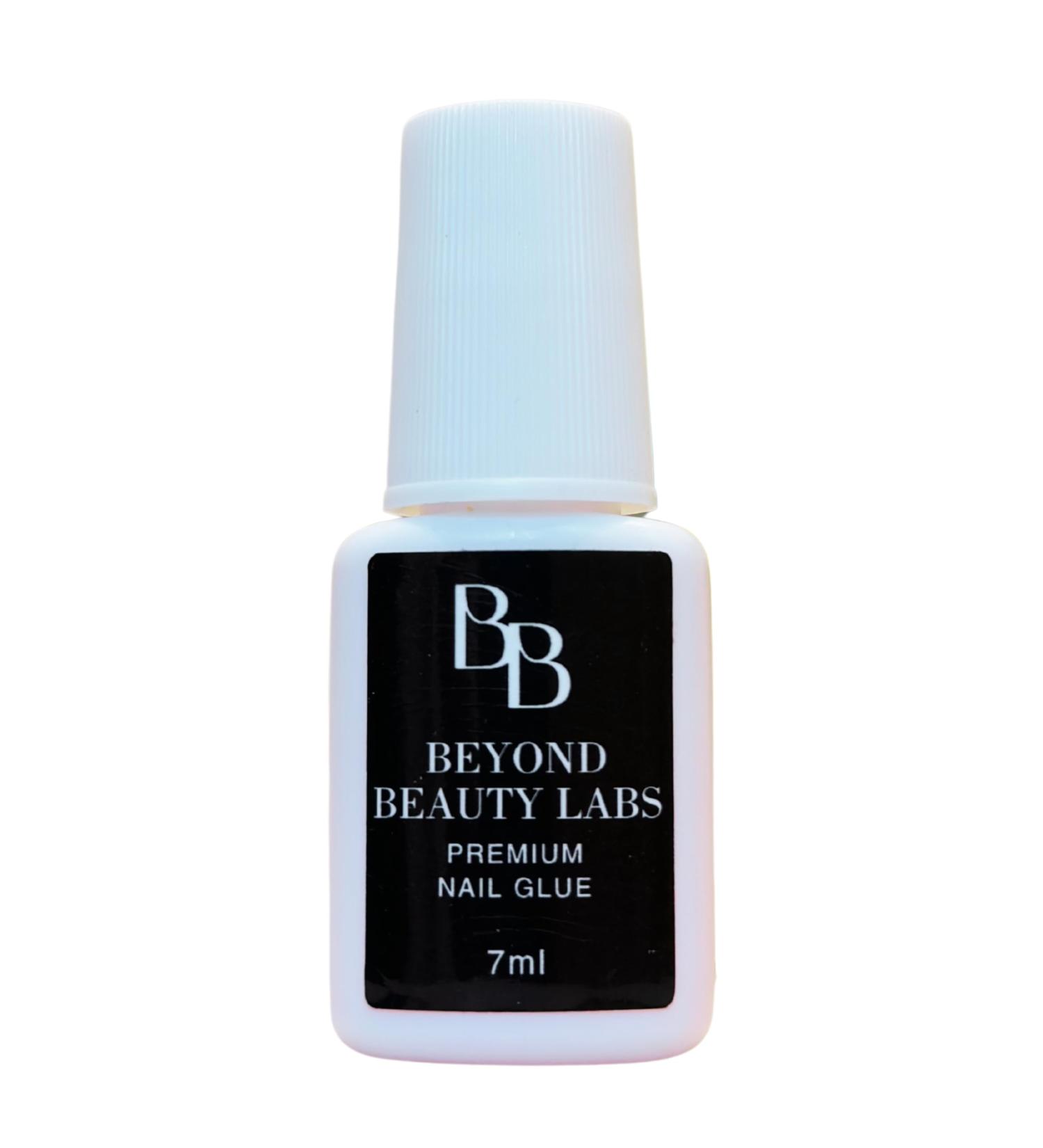 Brush on Nail Glue for Press on Nails | Quick Dry & Long Lasting Acrylic Nail Adhesive - Beyond Beauty Labs 7ml - Buy Online on GoSupps.com