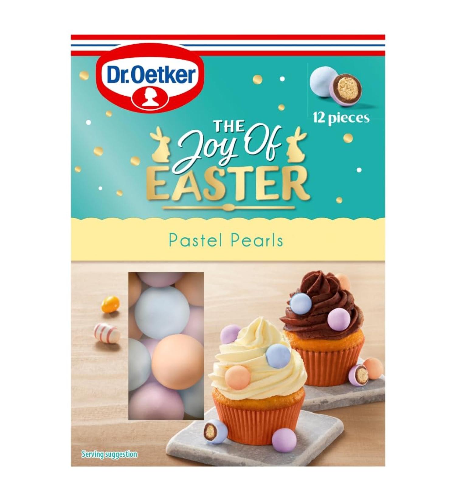 Dr. Oetker Milk Chocolate Pastel Pearls Cake Decorations 33g