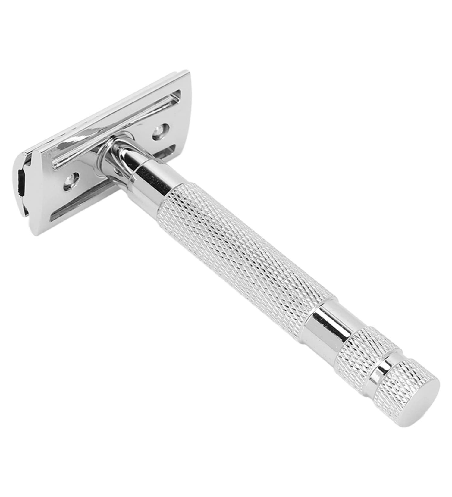 Buy Silver Manual Razor for Safe and Stable Hairdressing | Perfect for Home & Travel | Washable & Robust - Buy Online on GoSupps.com