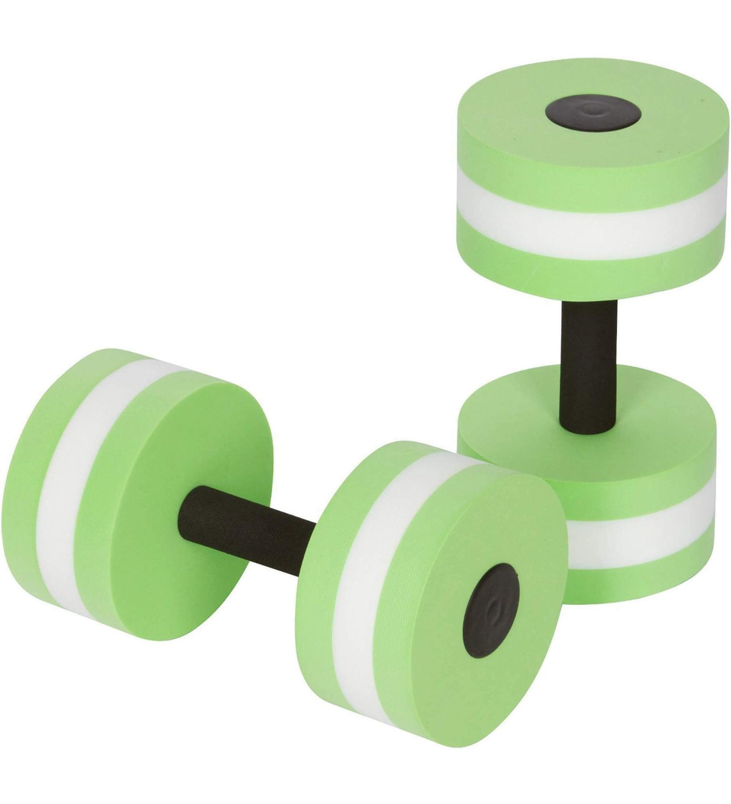 BigBoss Aqua Fitness Dumbbells - Set of 2 Green | Sports Barbells for Aquatic Exercise - Buy Online on GoSupps.com