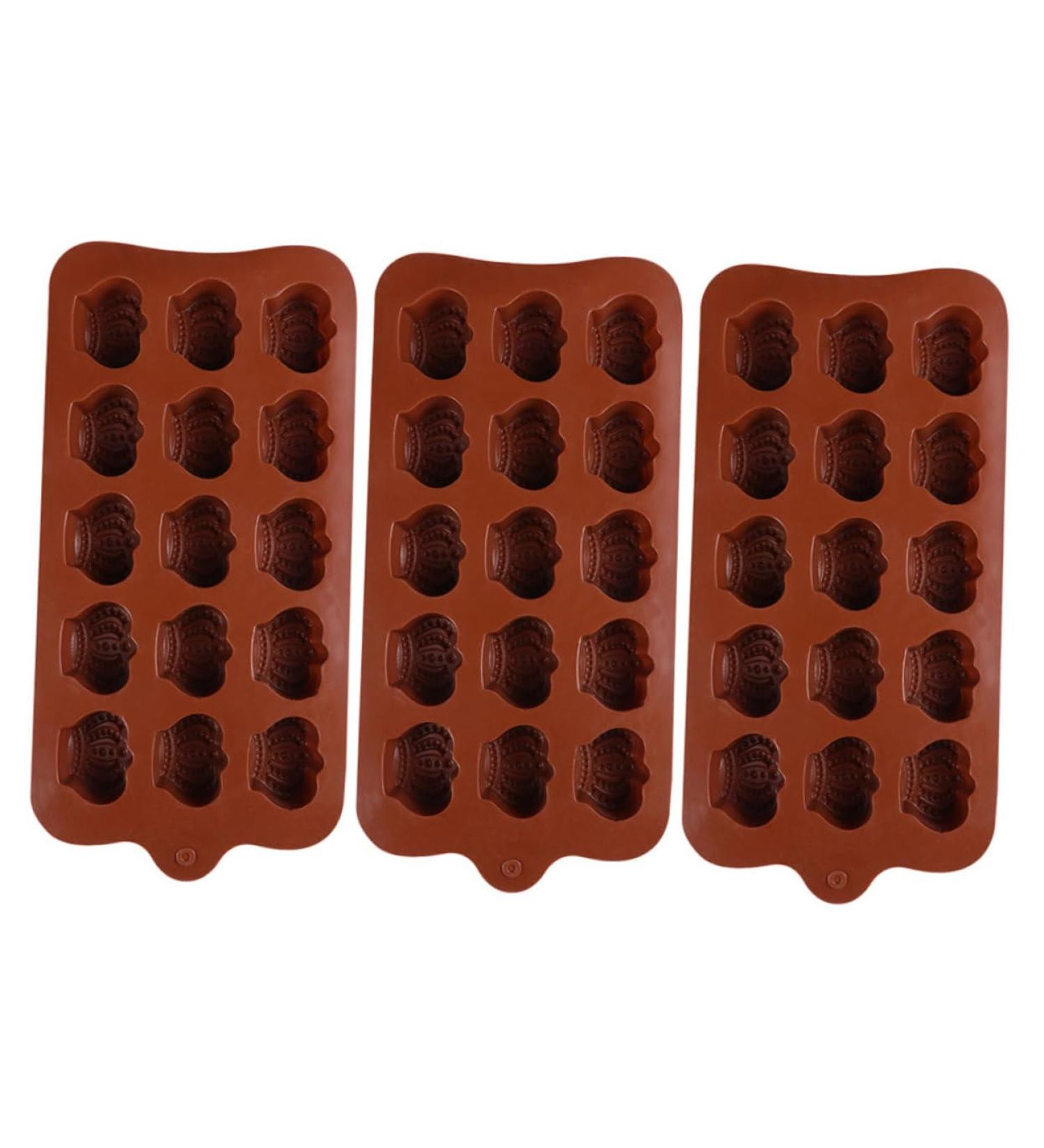 FUNOMOCYA 3pcs Crown Silicone Mold Silicone Molds Baking Cake Molds Candy Making Mold Mousse Chocolate Mold - Buy Online on GoSupps.com