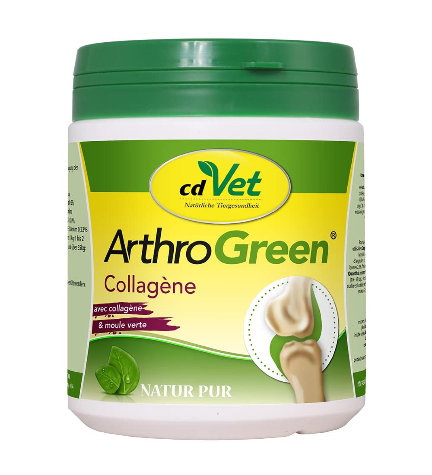 cdVet ArthroGreen Collagen 300 g - naturally healthy joints for Animals thanks to collagen (1 Pack)