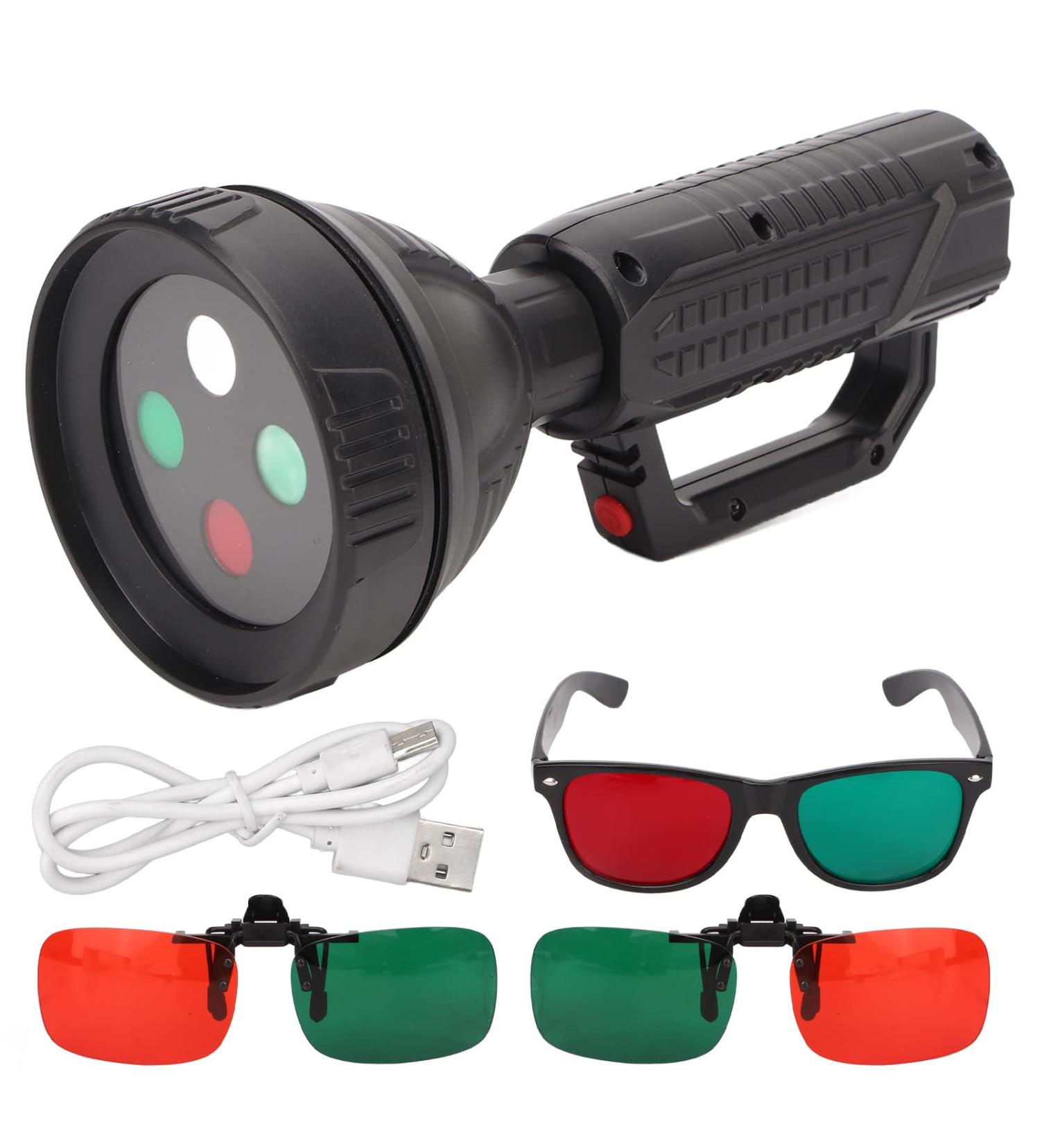 4 Point Test Flashlight for Optometry - Accurate Vision Testing Tool with Red Green Glasses | International Shipping Available - Buy Online on GoSupps.com