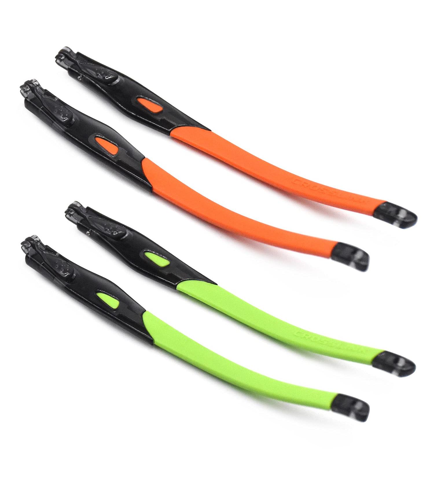 SOODASE 2 Pairs Rubber Replacement Legs for Oakley Crosslink Sweep/Switch Glasses - Clear & Black Frame - Orange/Light Green Upgrade - Buy Online on GoSupps.com