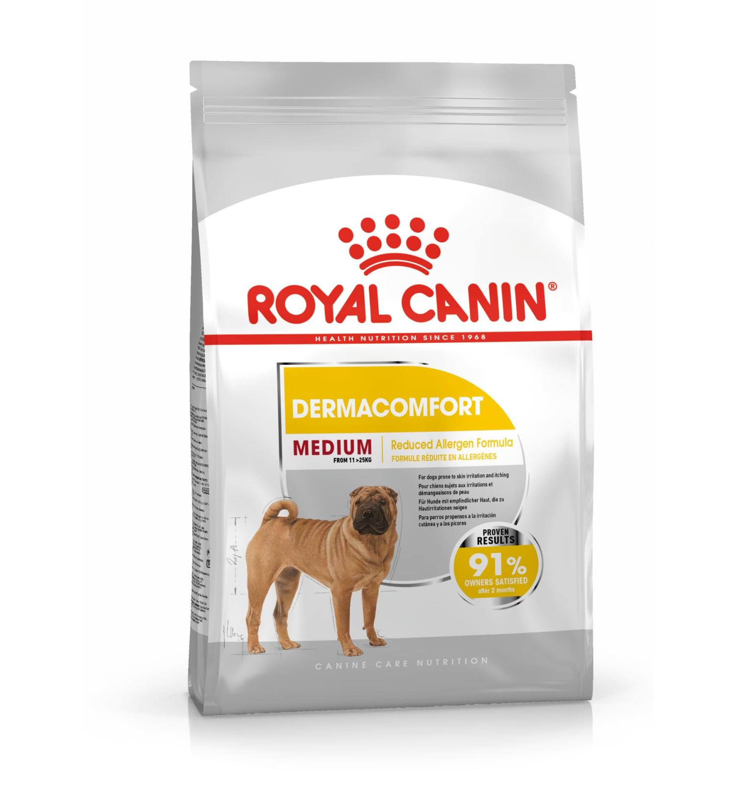 Royal Canin Dog Food Medium Dermacomfort Dry Mix 3kg - Buy Online on GoSupps.com