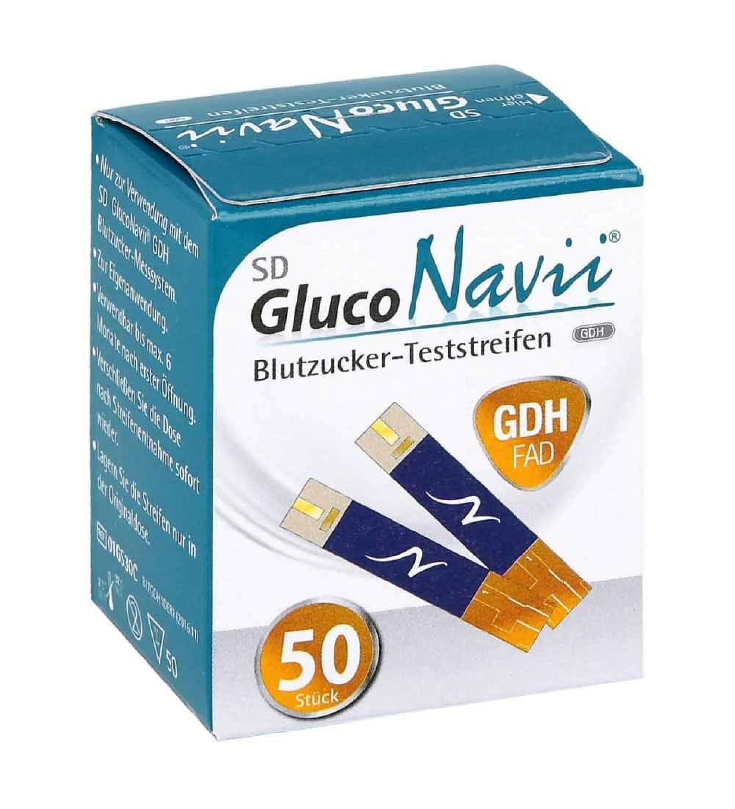 Buy SD Gluconavii GDH Blood Sugar Test Strips - 50 Pieces | Fast International Shipping - Buy Online on GoSupps.com