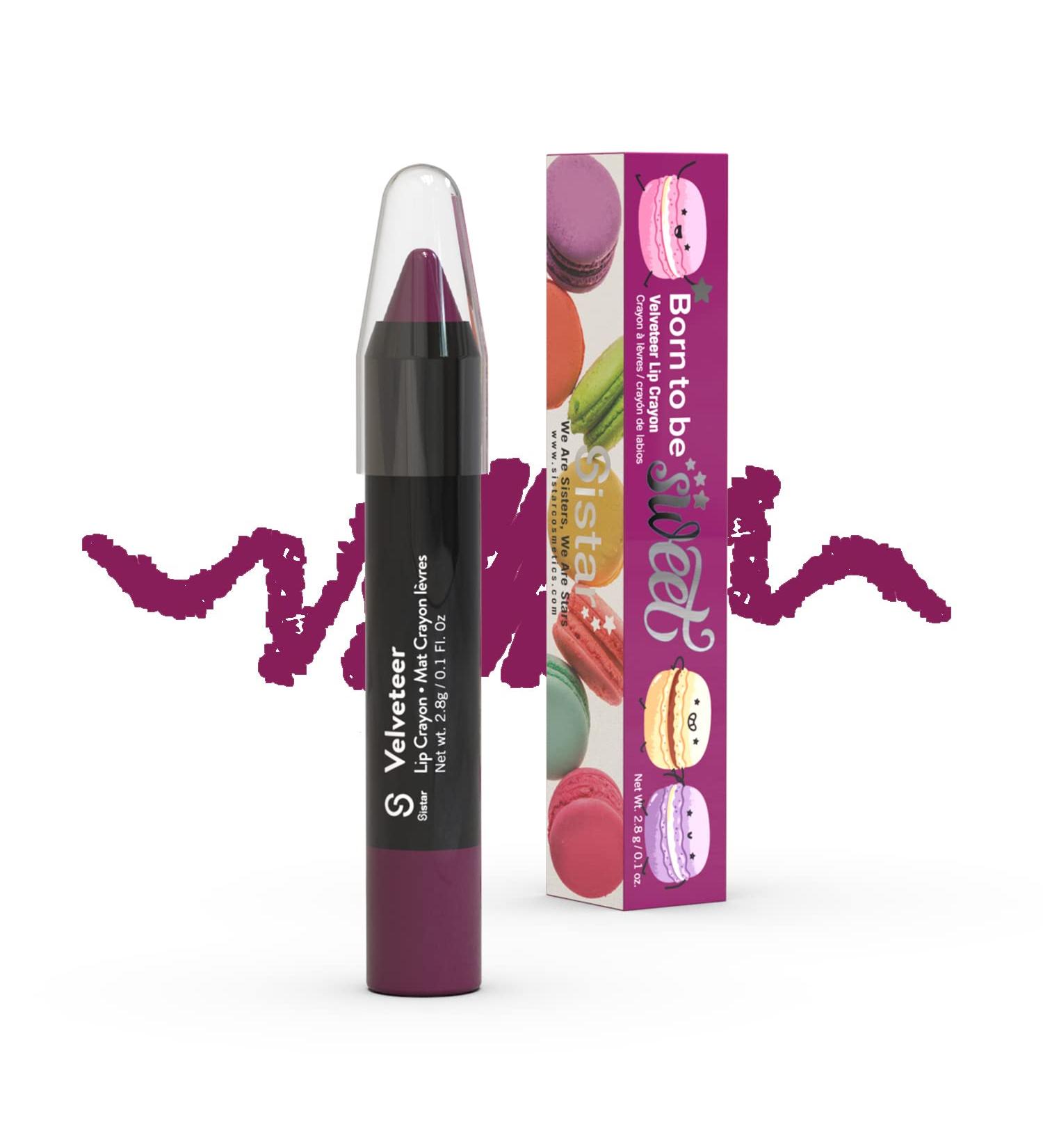 Sistar Born To Be Sweet Velveteer Lip Crayon - Longwear Chocolate Scented Lip Color for International Shipping - Buy Online on GoSupps.com