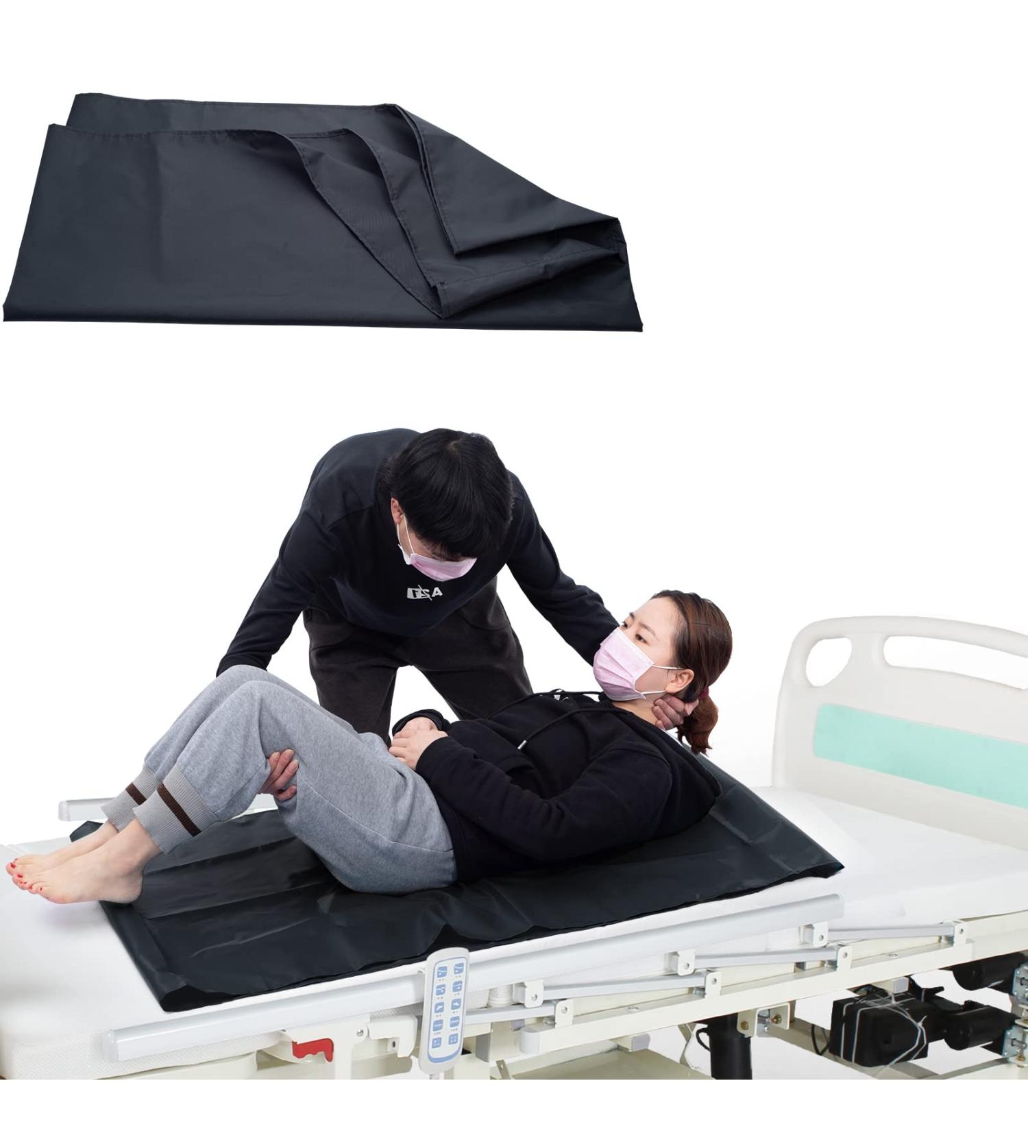 Lotchen Pipe Slide Tarpaulins for Patient Transfer | Sliding Tarpaulins for Seniors - 27.5 x 43.3 (70x110cm) Black - Buy Online on GoSupps.com