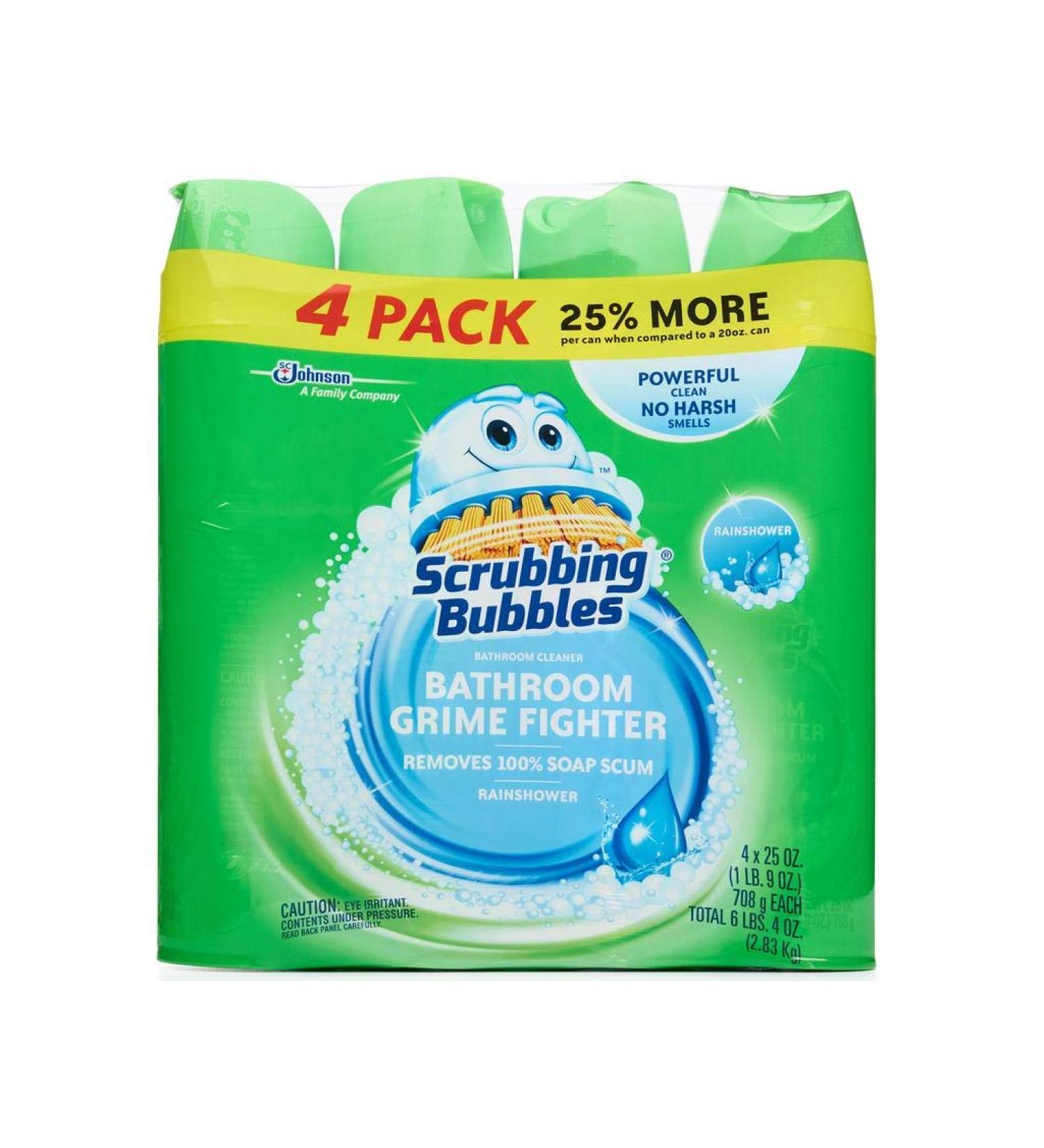 Scrubbing Bubbles 39572 Dow Bathroom Cleaner 25oz (Pack of 4) - Fresh Citrus Scent - Buy Online on GoSupps.com