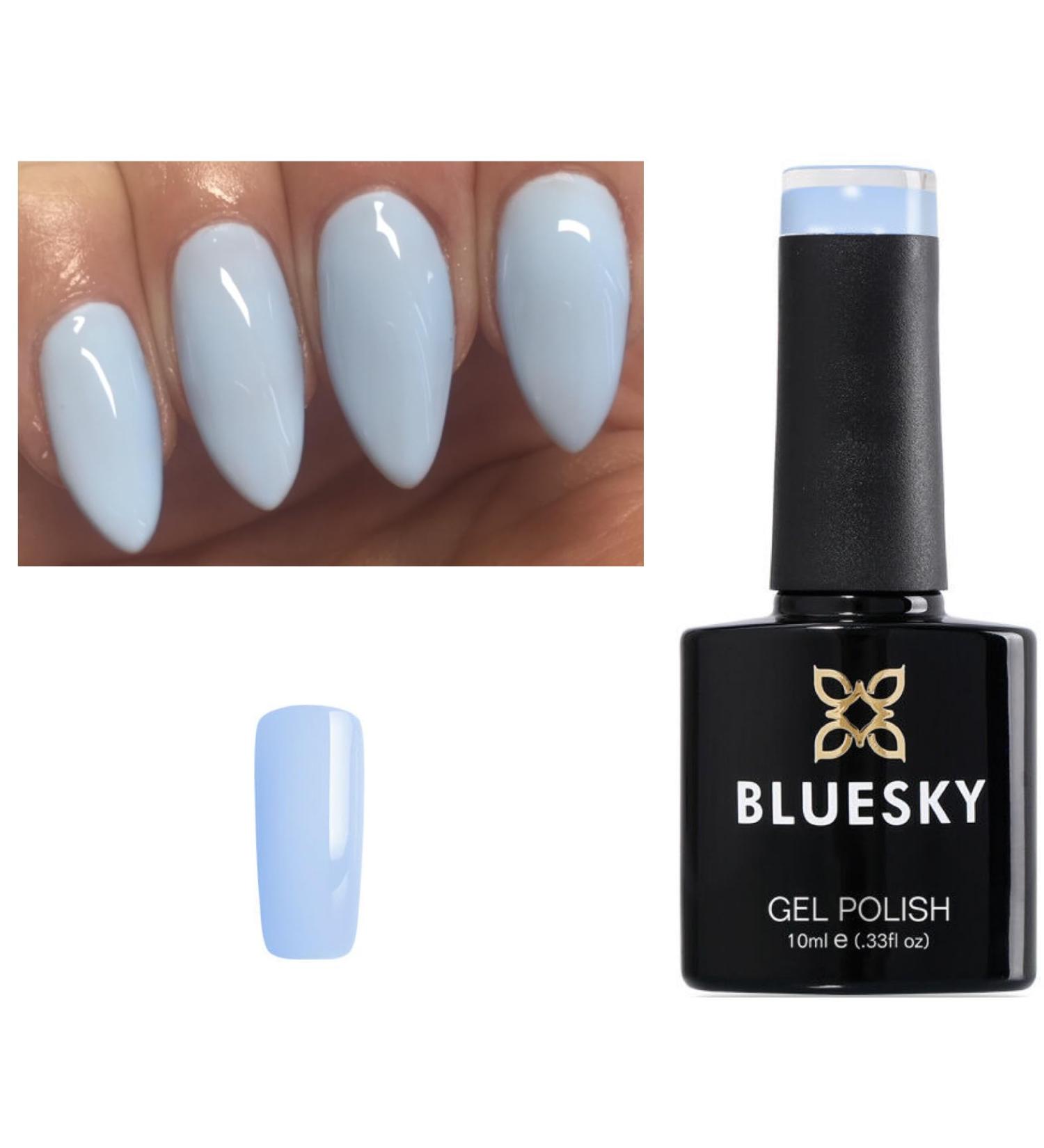 Bluesky Nail Gel Polish Blue Light Blue Spring Summer Colour Daydream UV LED Soak Off 10ml (Requires Drying under LED/UV Lamp) - Buy Online on GoSupps.com