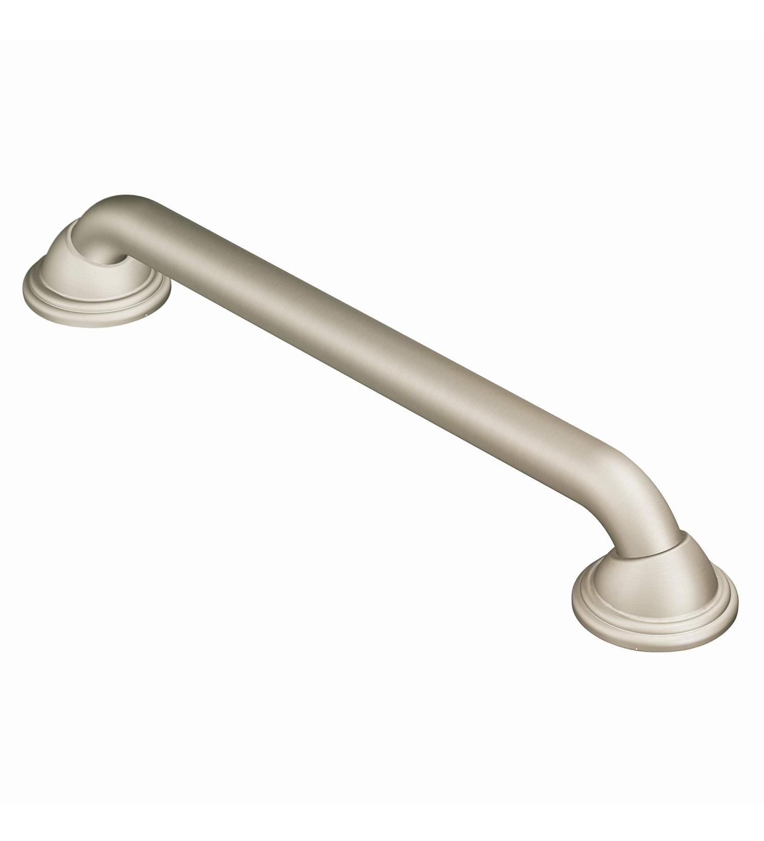 Moen LR8724D2BN Home Care 24-Inch Designer Stainless Steel Grab Bar - Brushed Nickel - Buy Online on GoSupps.com